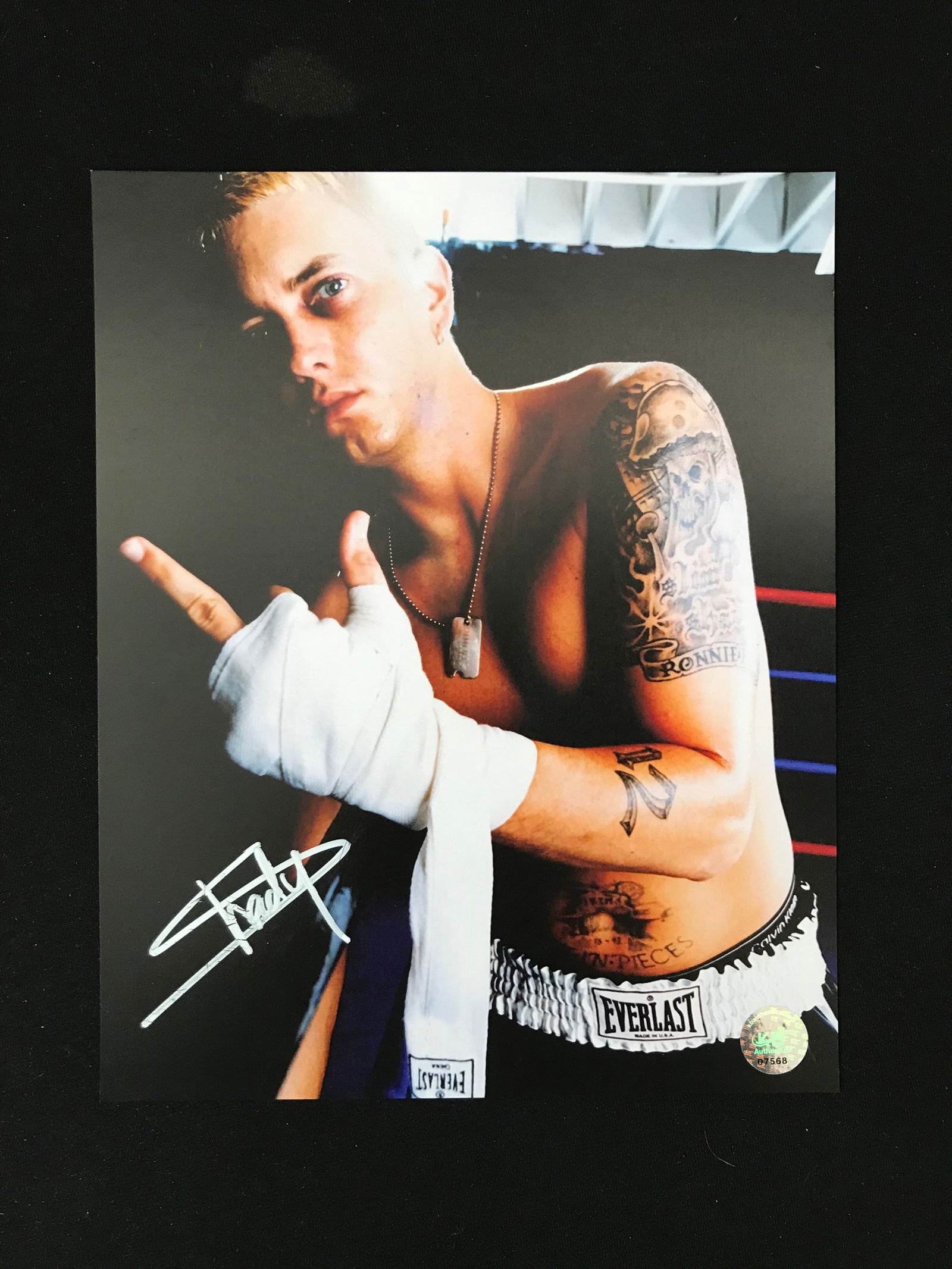 EMINEM SIGNED "SLIM SHADY" 8X10 PHOTO (KB AUTHENTICS COA) (1 of 1)
