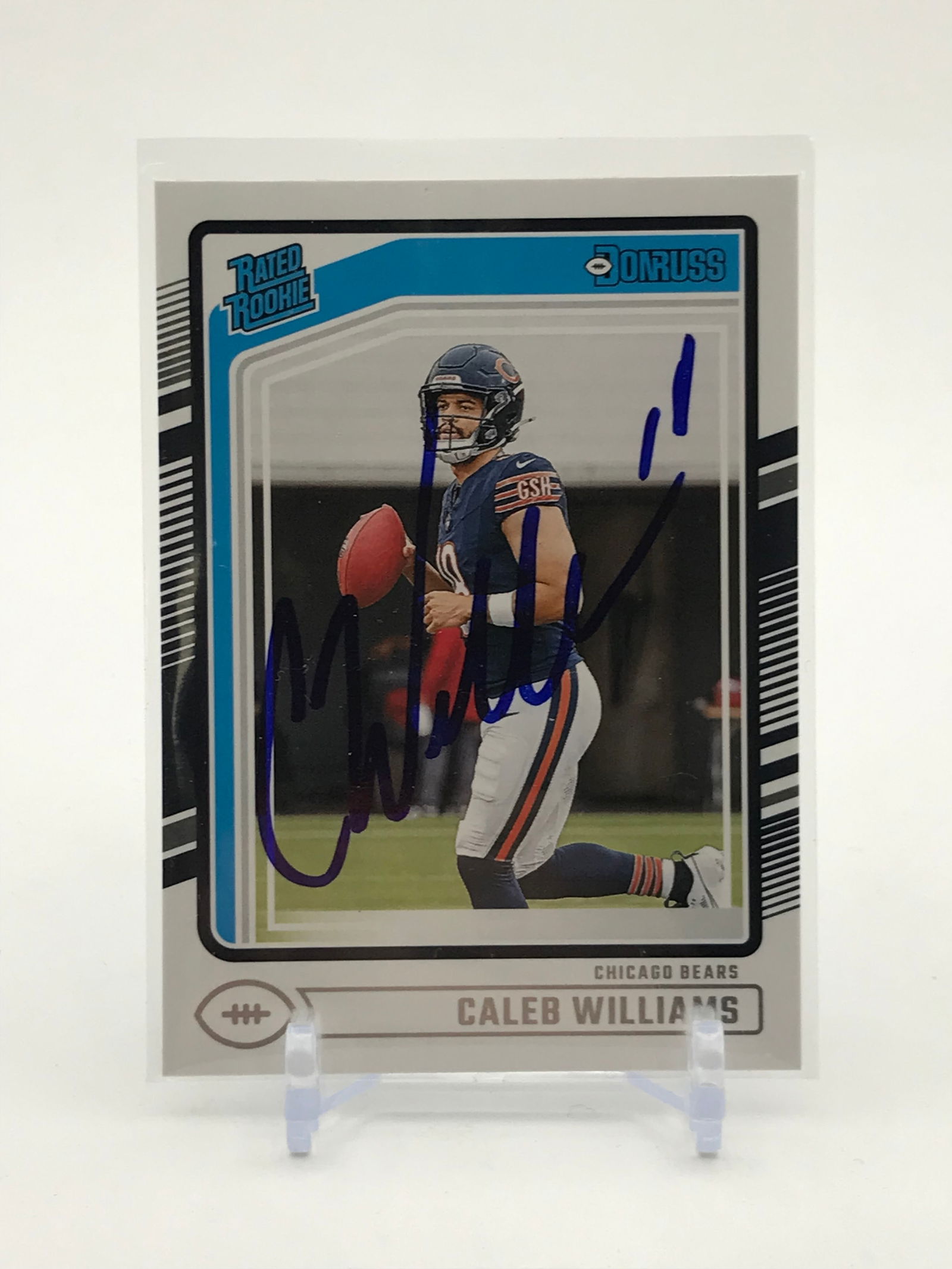 CALEB WILLIAMS SIGNED PANINI DONRUSS ROOKIE CARD NO. 327 (1 of 2)