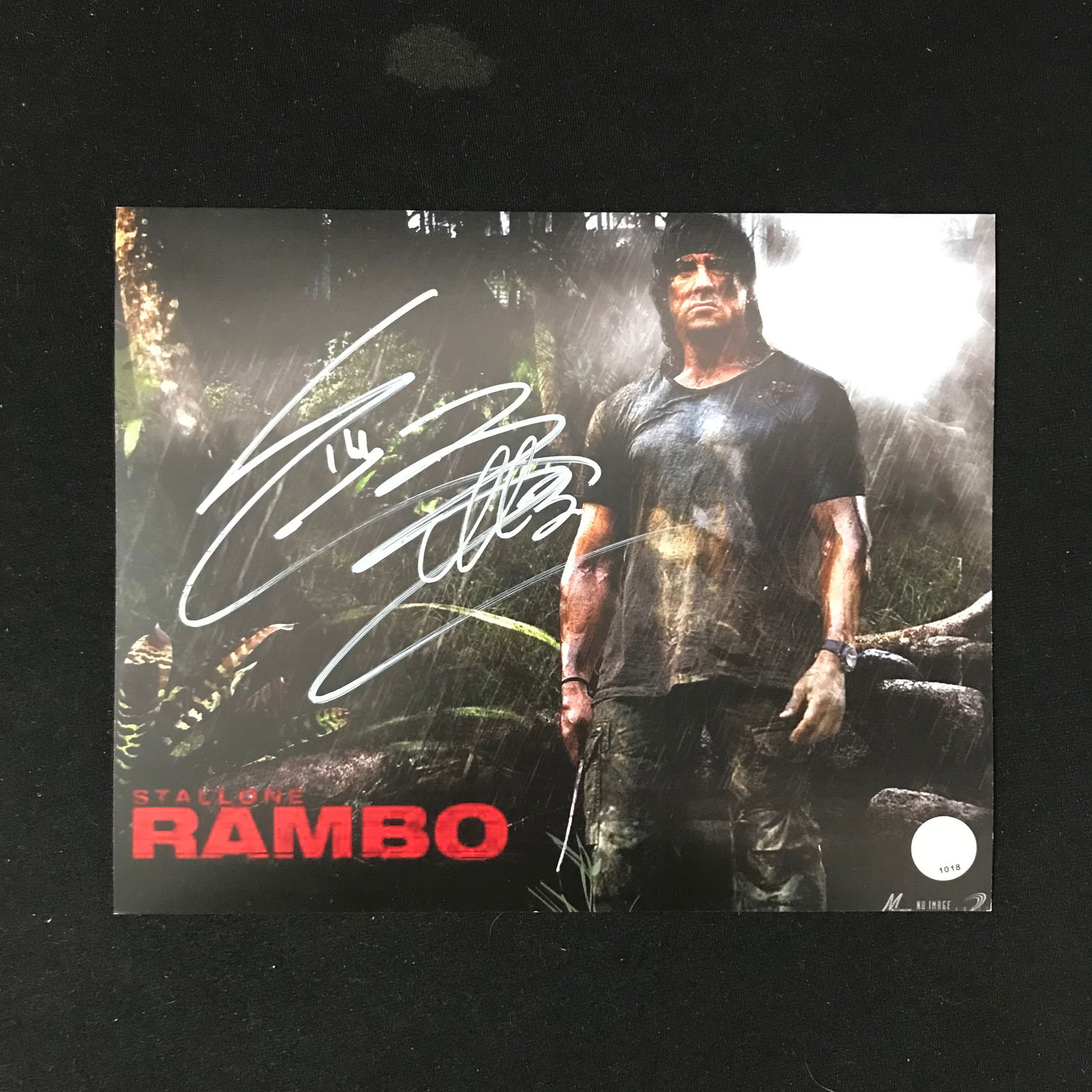 SYLVESTER STALLONE SIGNED "RAMBO" 8X10 PHOTO (KB AUTHENTITCS COA) (1 of 1)