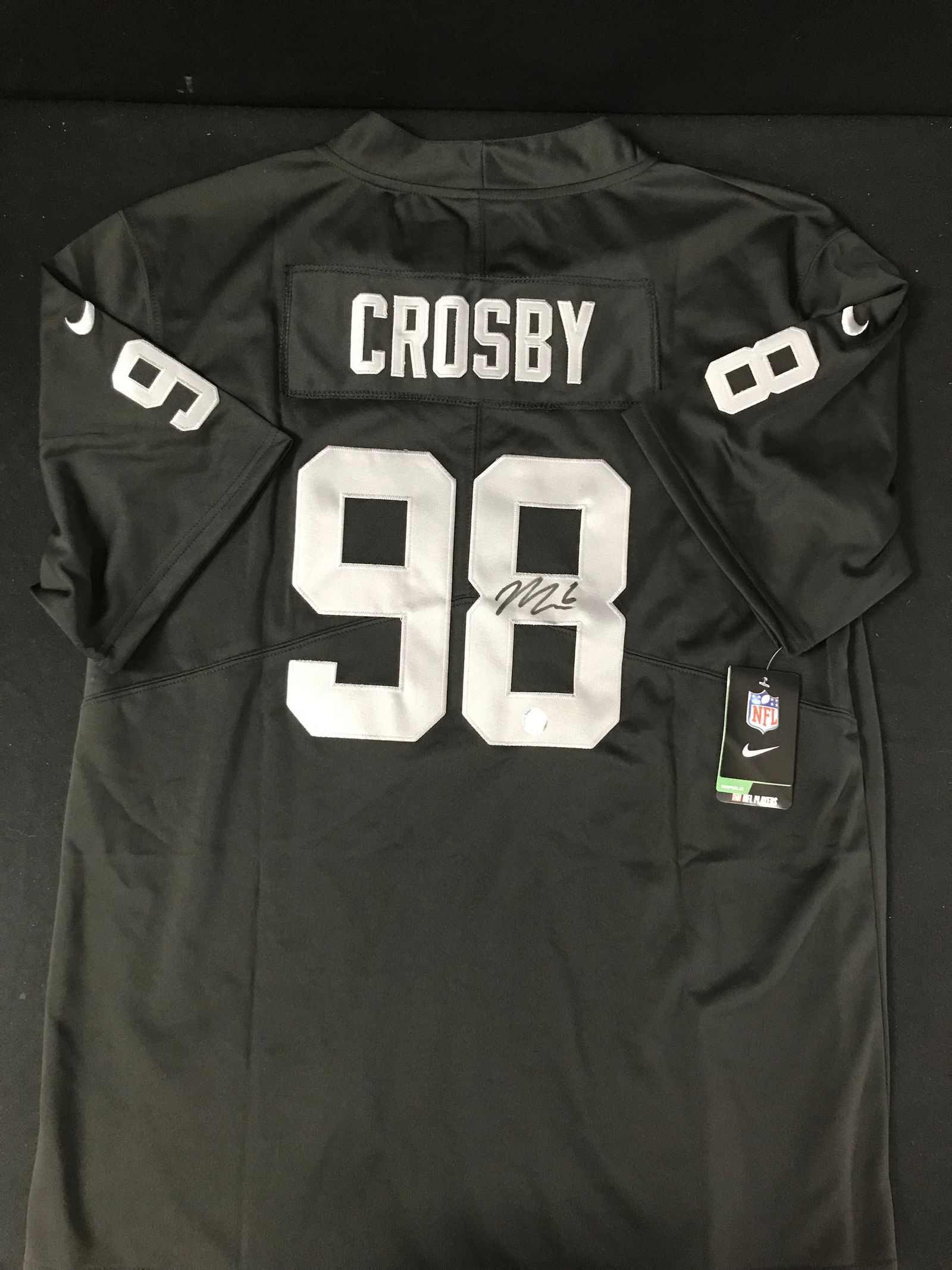 MAXX CROSBY SIGNED L.A. RAIDERS JERSEY (KB AUTHENTICS COA) (1 of 3)
