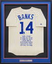 ERNIE BANKS SIGNED CHICAGO CUBS CAREER JERSEY (PSA COA)