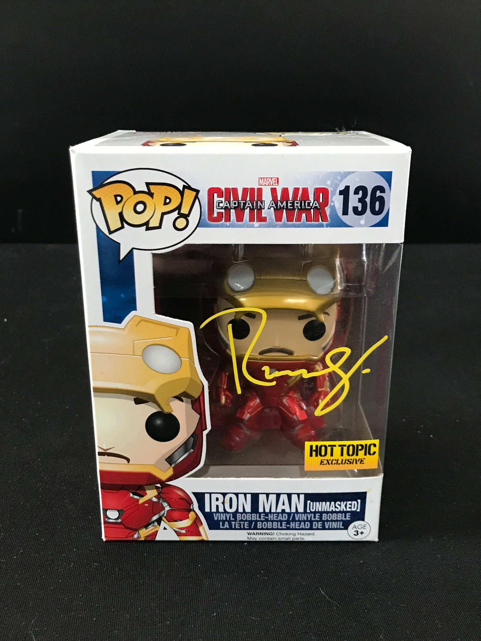 ROBERT DOWNEY JR. SIGNED "IRON MAN" FUNKO POP! (KB AUTHENTICS COA) (1 of 2)