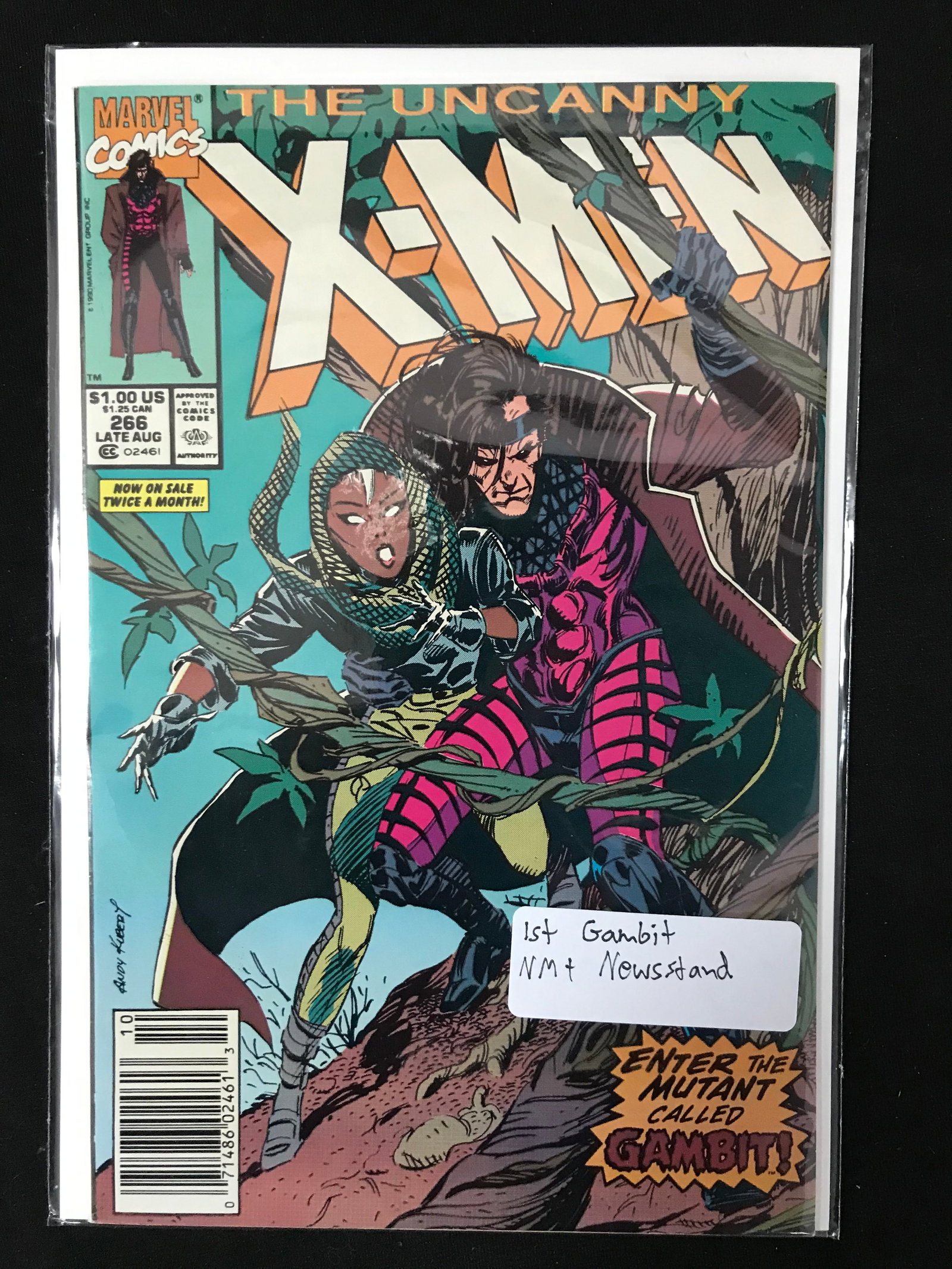 MARVEL COMICS THE UNCANNY X-MEN NO.266 (1ST APPEARANCE GAMBIT) NEWSSTAND (1 of 1)