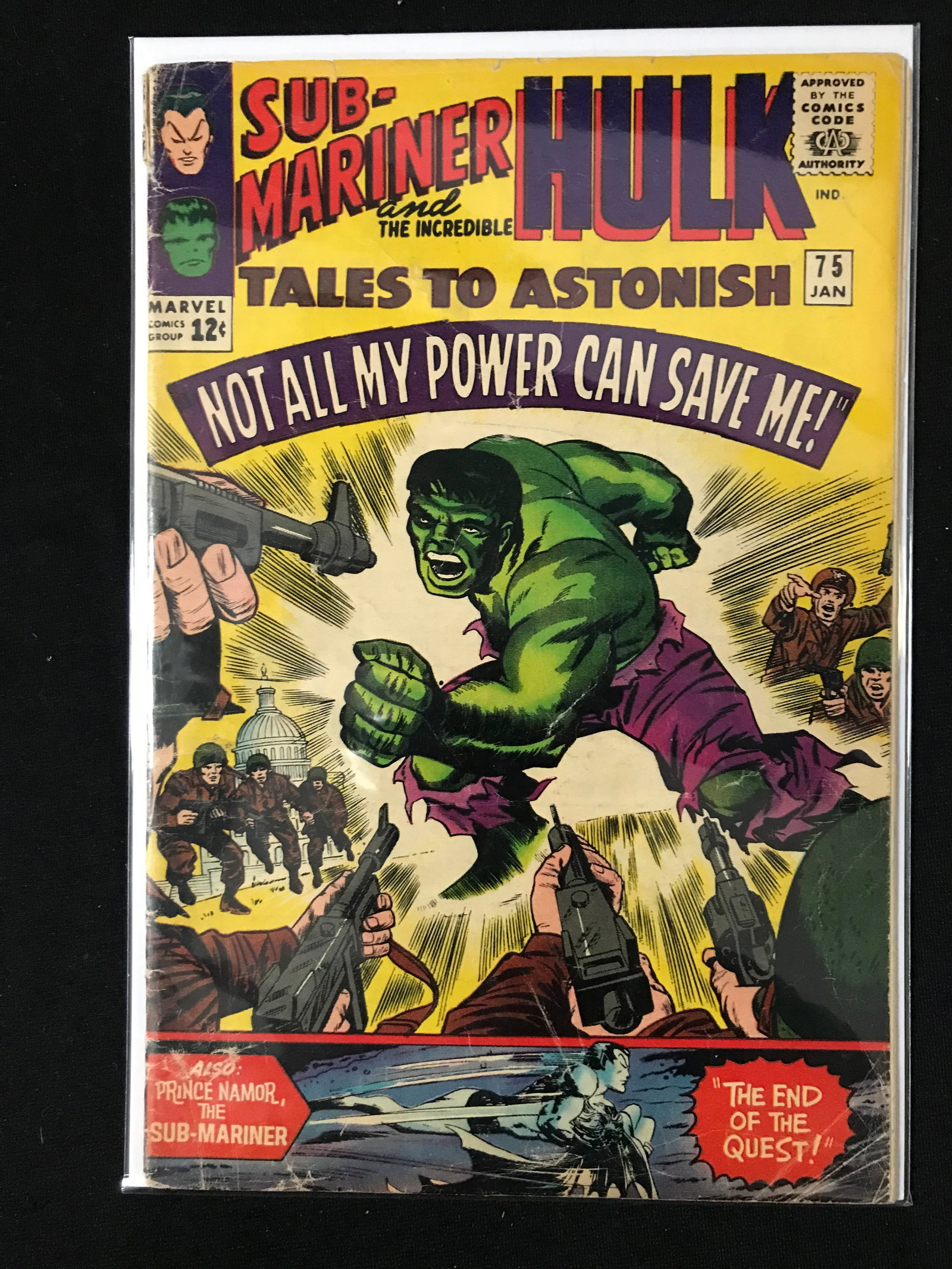 MARVEL COMICS NO.75 SUB-MARINER AND THE INCREDIBLE HULK TALES TO ASTONISH: Prices are in Canadian dollars