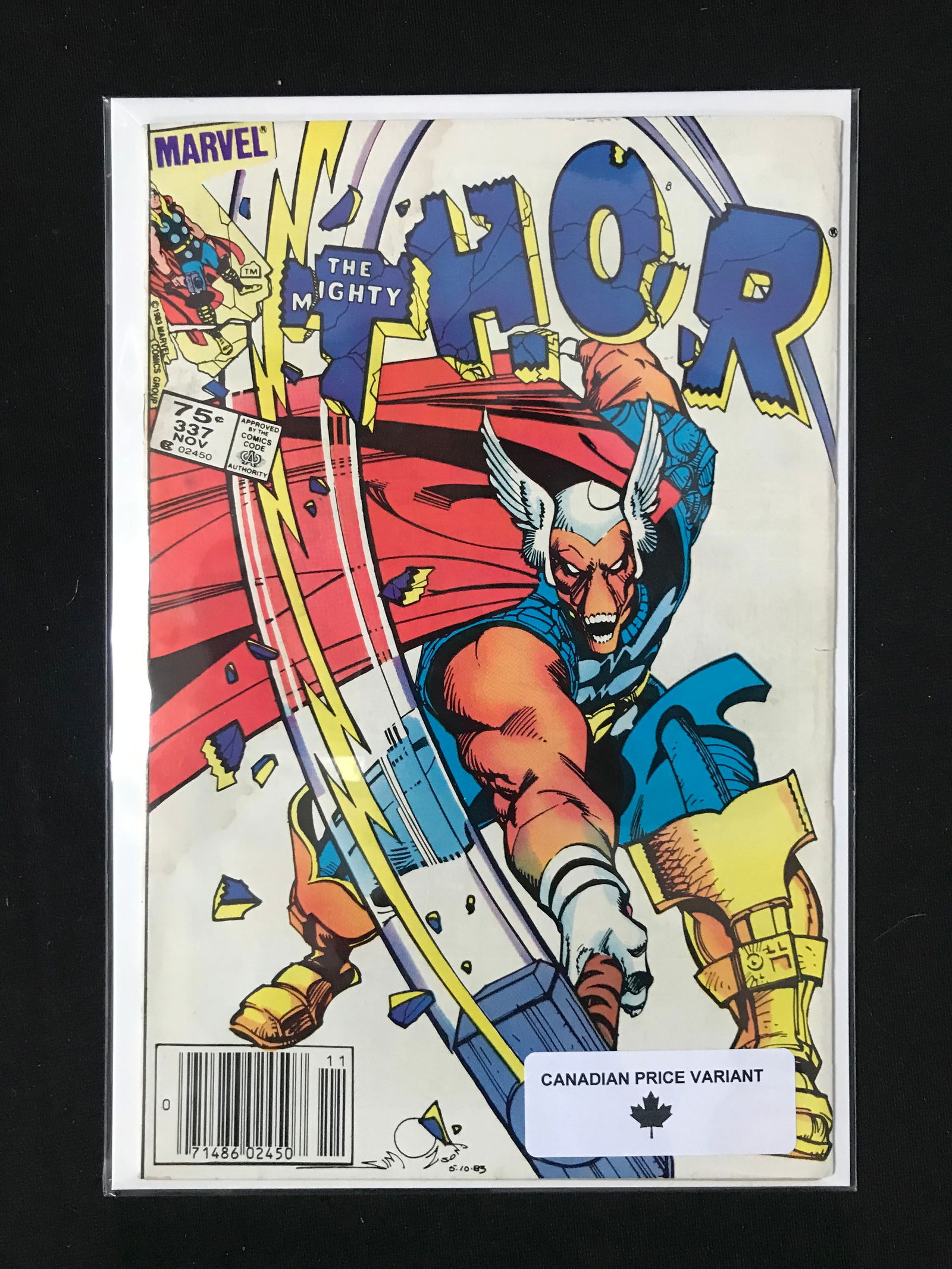 MARVEL COMICS NO.337 THE MIGHTY THOR (1 of 1)