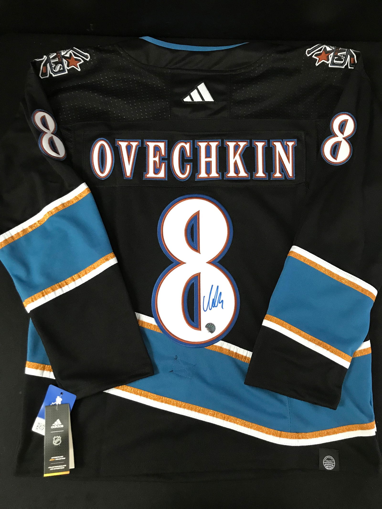 ALEXANDER OVECHKIN SIGNED BLACK WASHINGTON CAPITALS JERSEY (KB AUTHENTICS COA) (1 of 3)