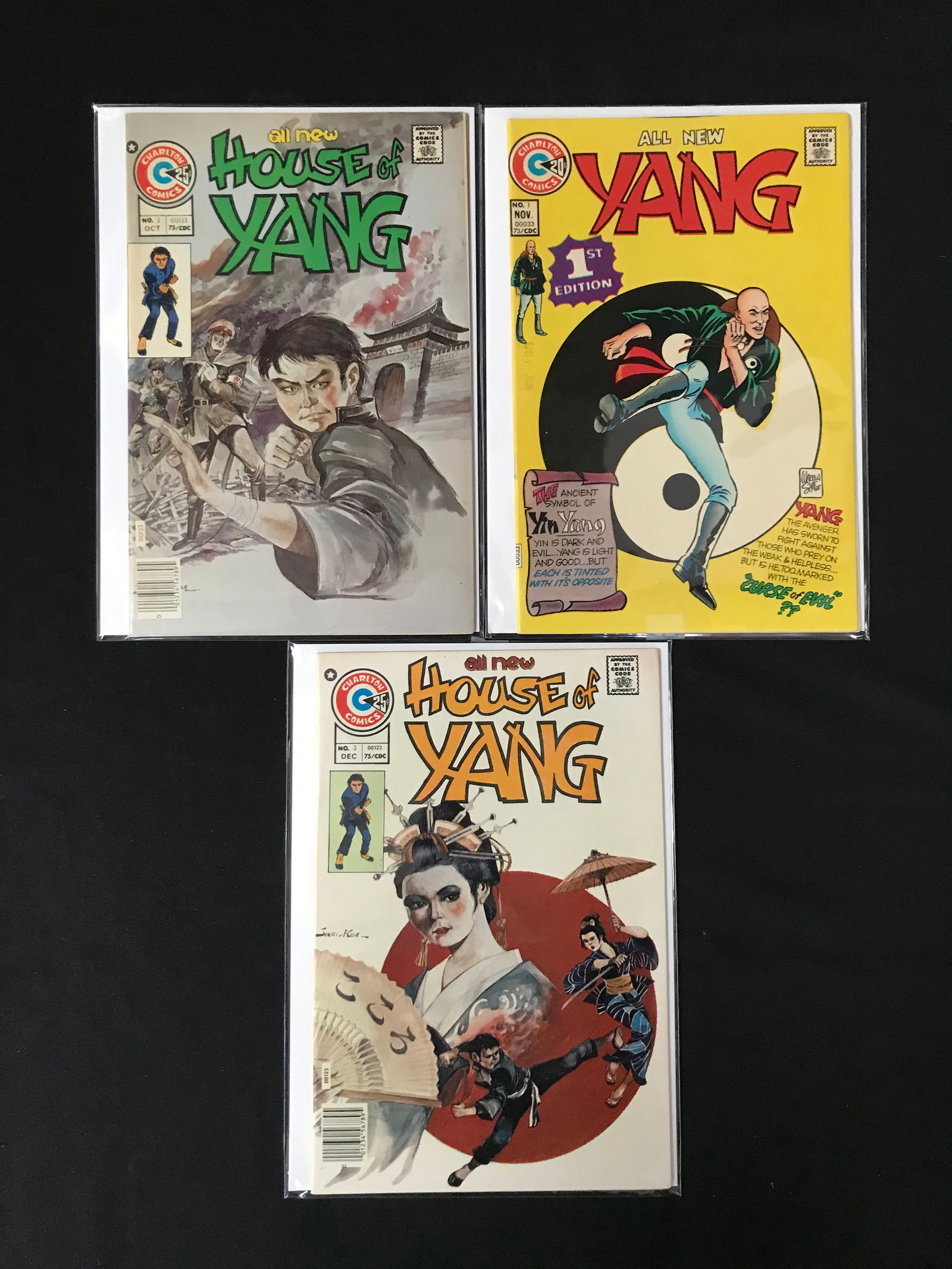 LOT OF 3 YANG COMICS (CHARLTON COMICS) (1 of 1)