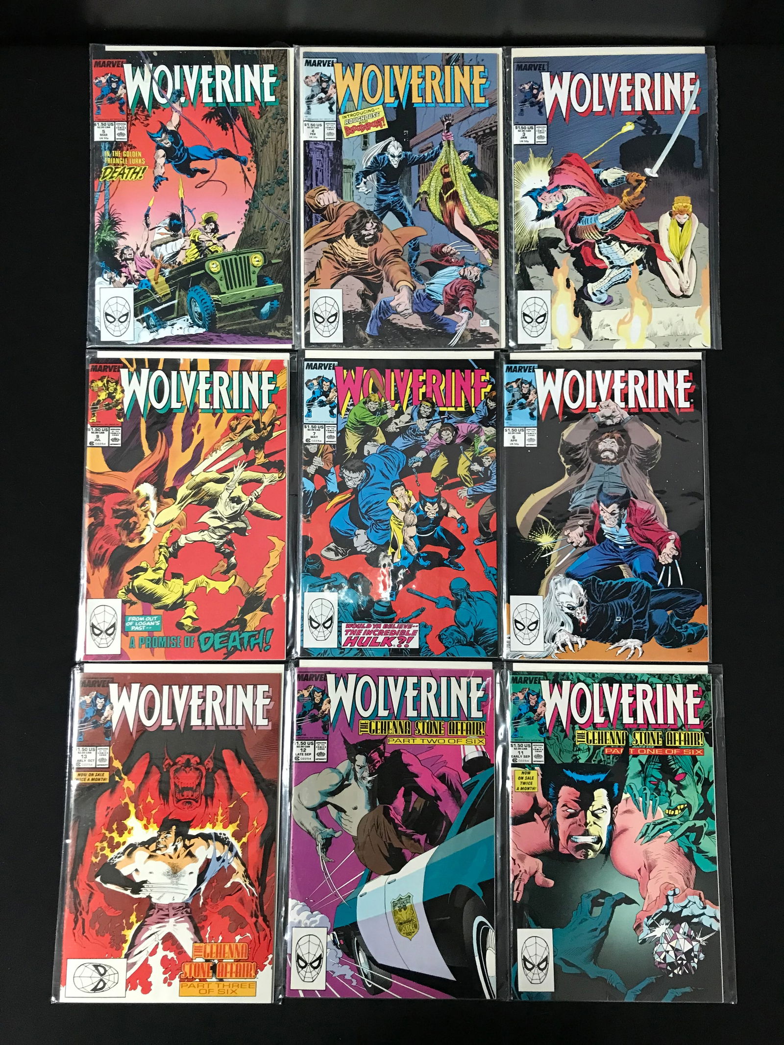 LOT OF 9 WOLVERINE COMICS (MARVEL COMICS) (1 of 1)