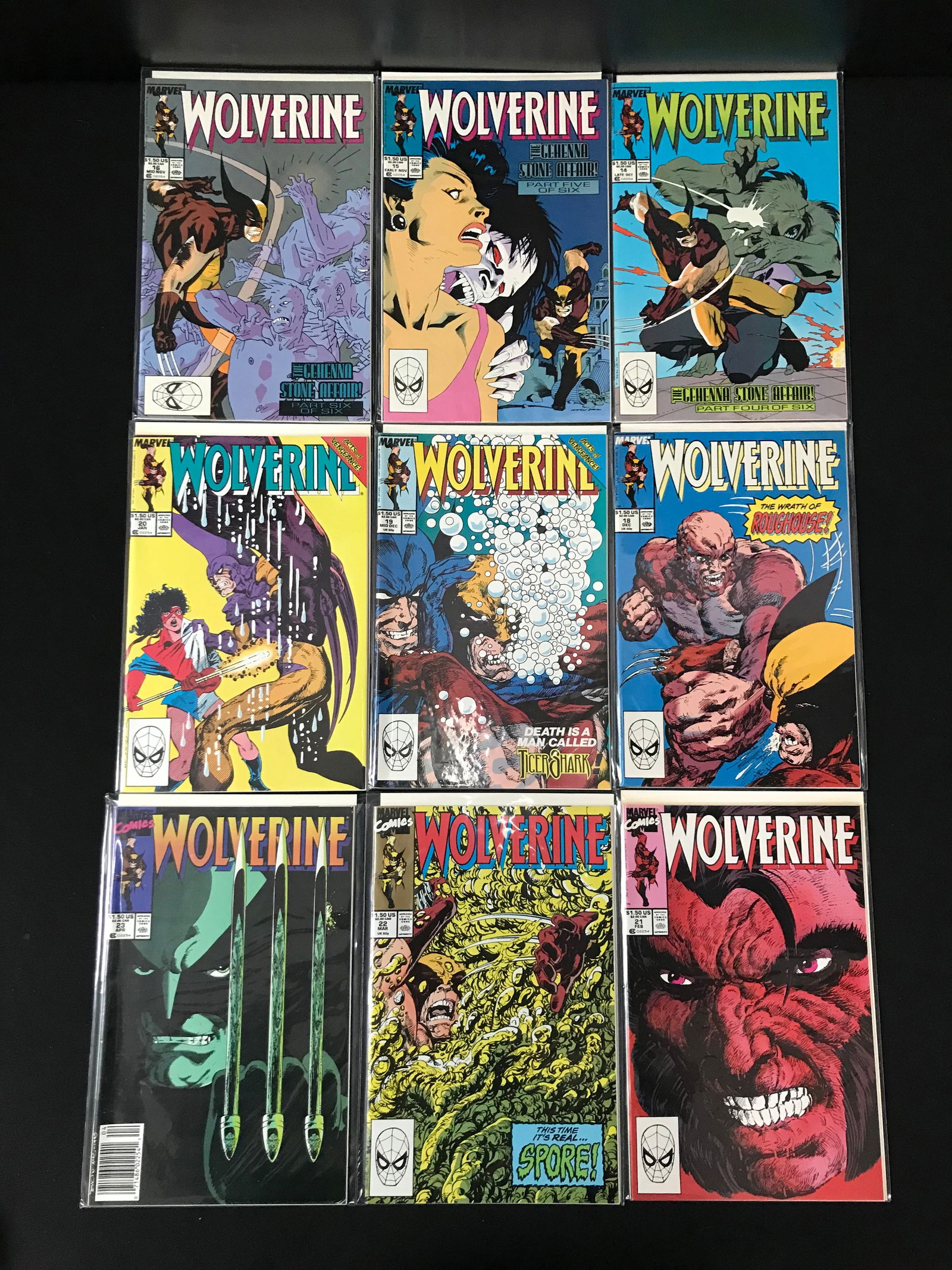 LOT OF 9 WOLVERINE COMICS (MARVEL COMICS) (1 of 1)