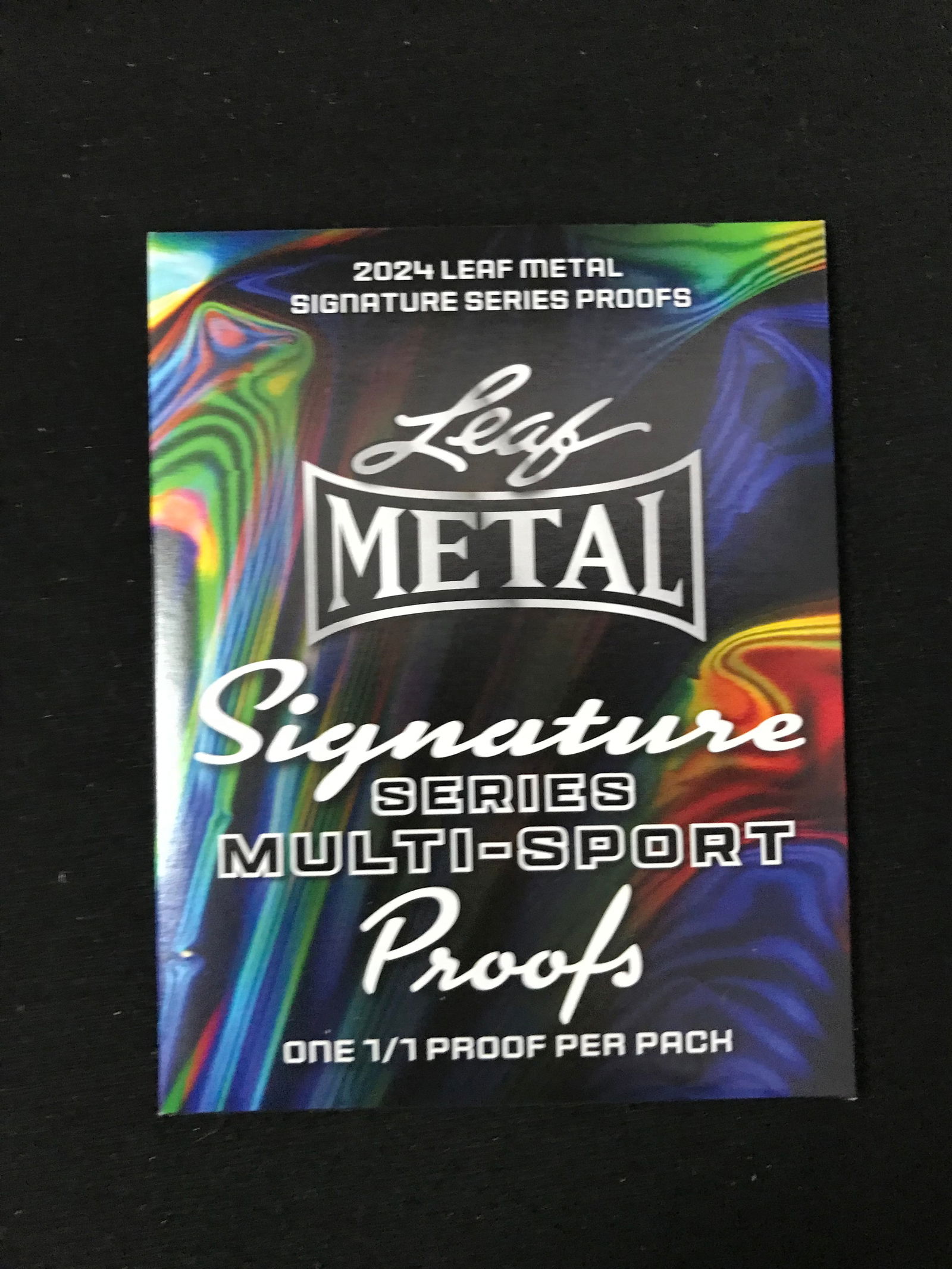 2024 LEAF METAL SIGNATURE SERIES SEALED PACK INCLUDING 1/1 PROOF (1 of 1)