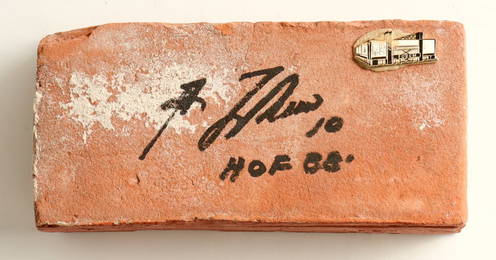 GUY LAFLEUR SIGNED AUTHENTIC BRICK FROM THE MONTREAL FORUM (JSA COA)