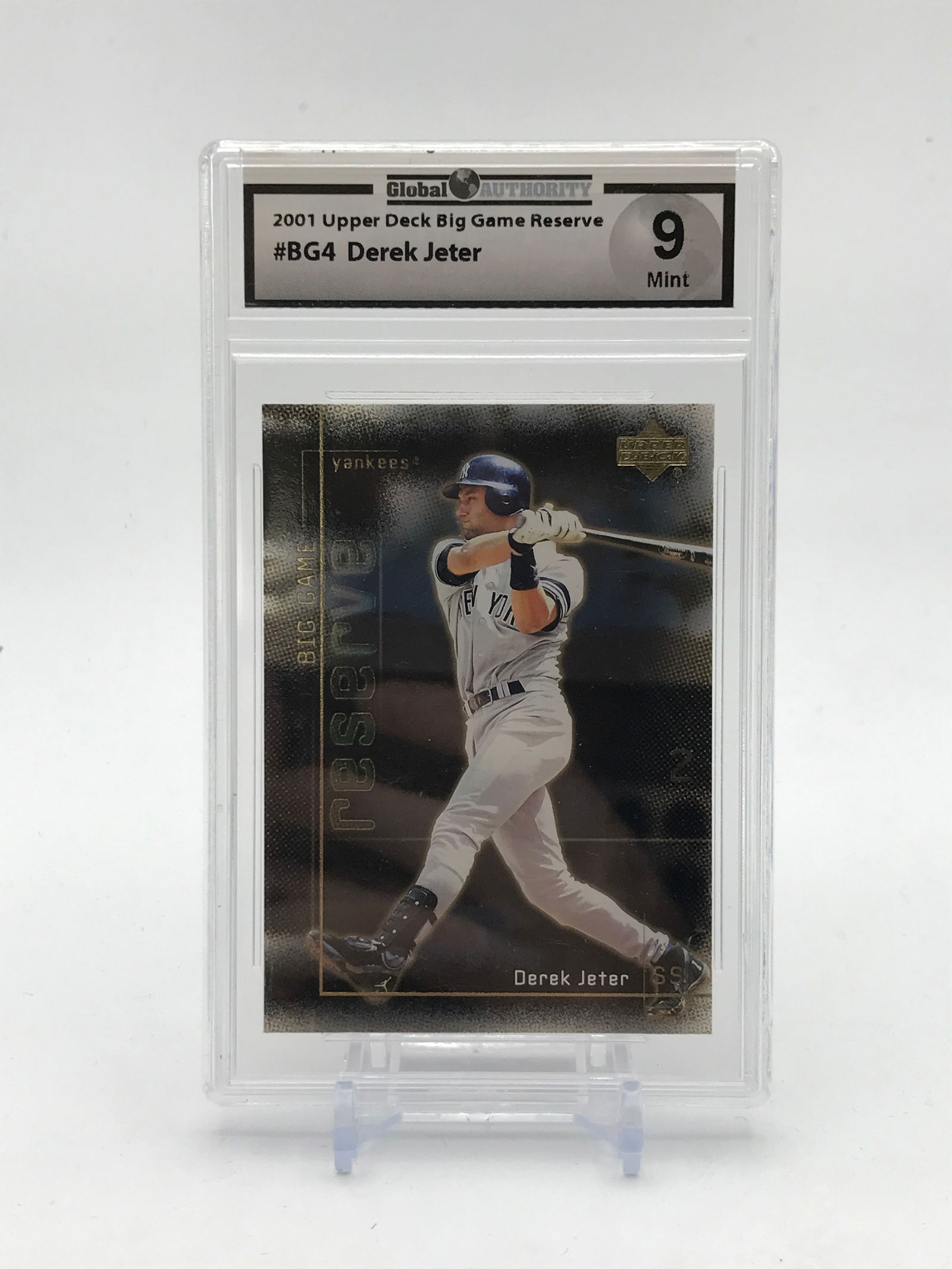 2001 UD DEREK JETER GLOBAL AUTHORITY GRADED 9 (1 of 2)