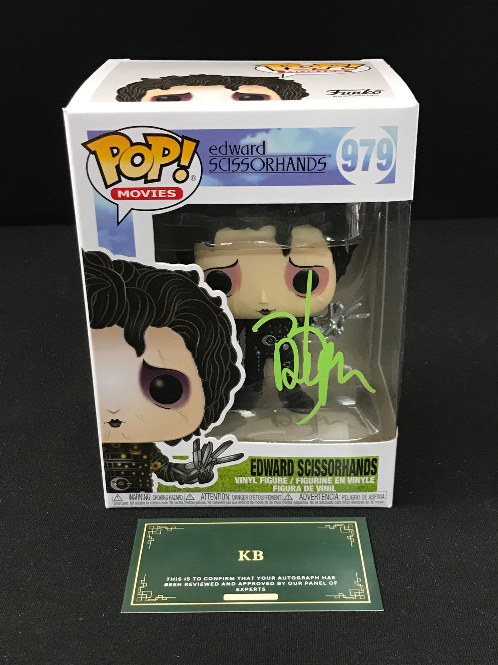 JOHNNY DEPP SIGNED EDWARD SCISSORHANDS FUNKO POP (KB AUTHENTICS COA): Prices are in Canadian dollars