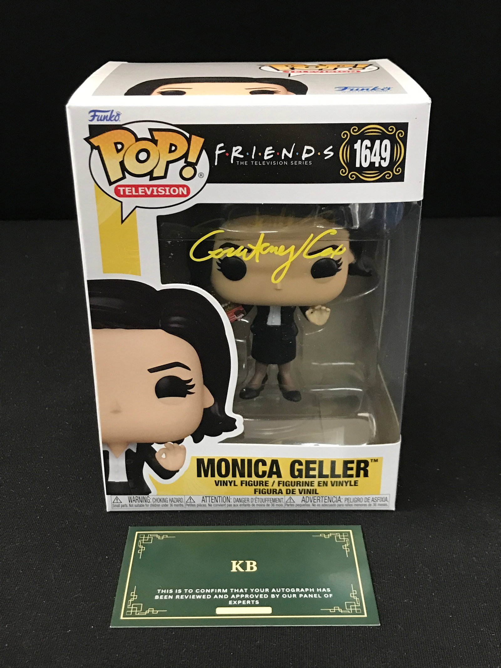 COURTNEY COX SIGNED FRIENDS FUNKO POP (KB AUTHENTICS): Prices are in Canadian dollars