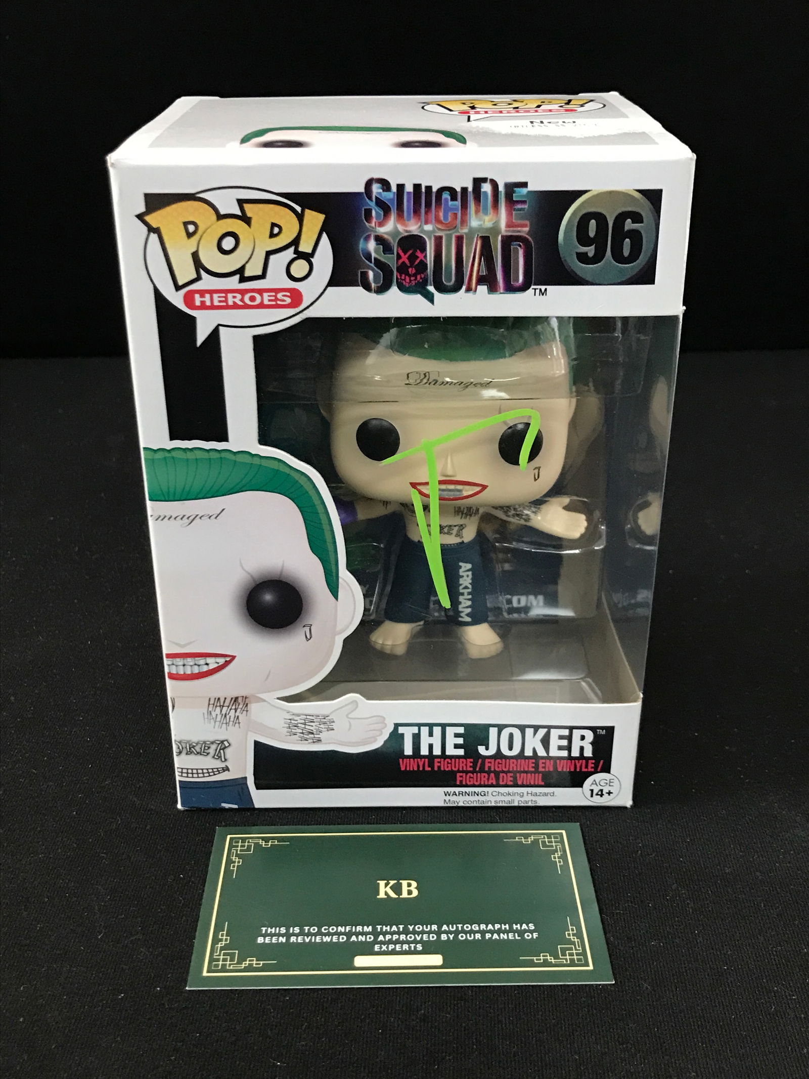 JARED LETO SIGNED JOKER FUNKO POP (KB AUTHENTICS COA) (1 of 2)
