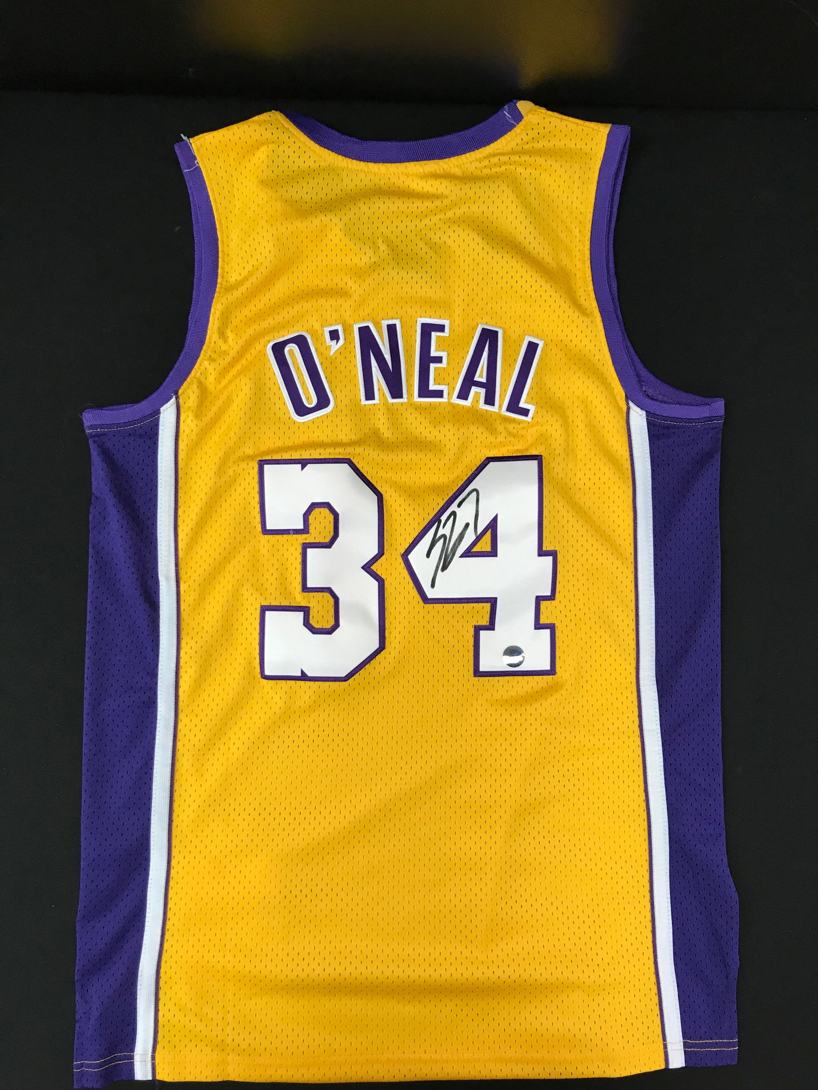 NEW WITH TAGS SHAQ O'NEAL SIGNED LAKERS JERSEY (KB AUTHENTICS COA) (1 of 3)