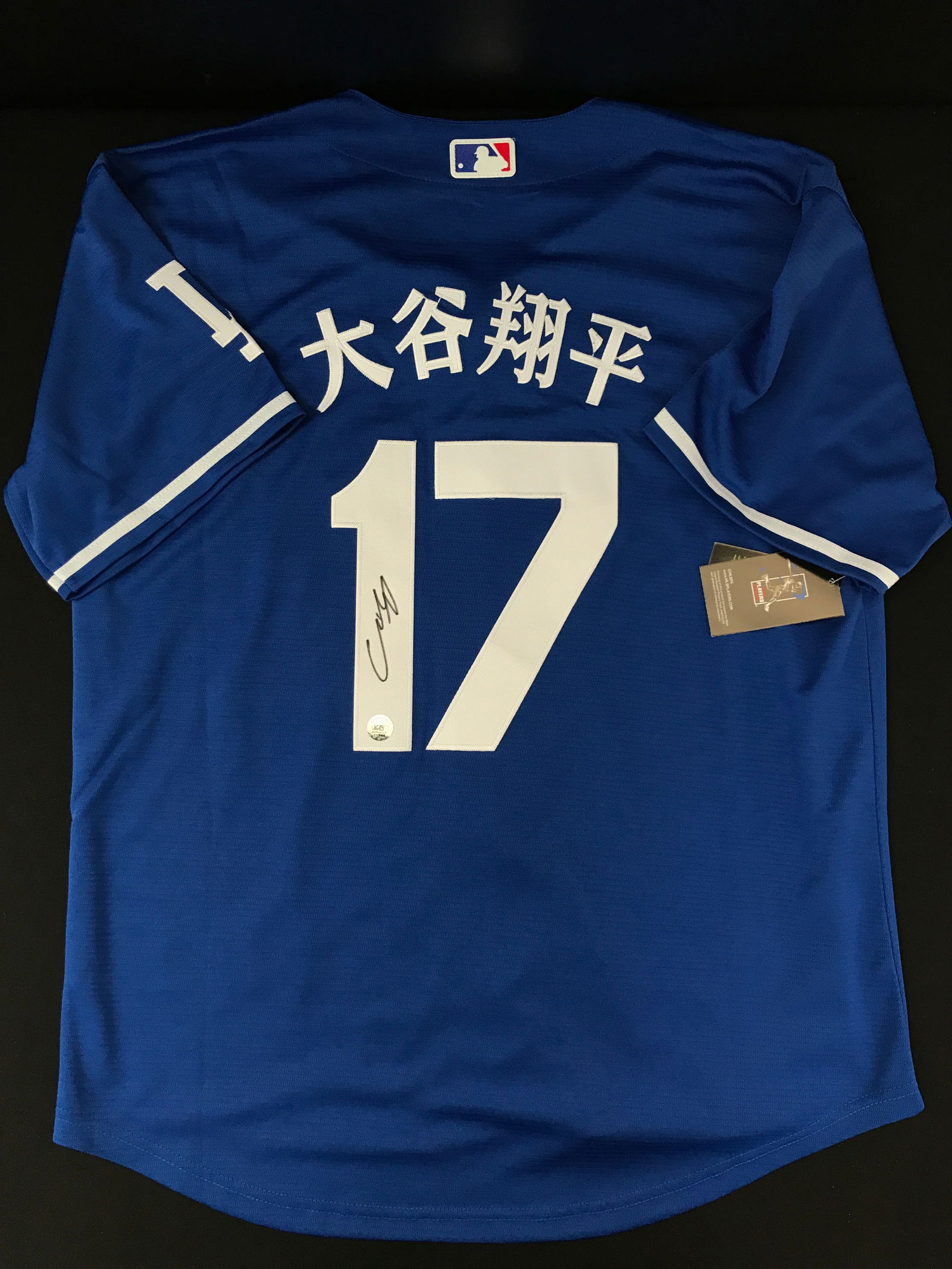 NEW WITH TAGS SHOHEI OHTANI SIGNED L.A DODGERS JERSEY JAPANESE SCRIPT (KB AUTHENTICS COA): Prices are in Canadian dollars