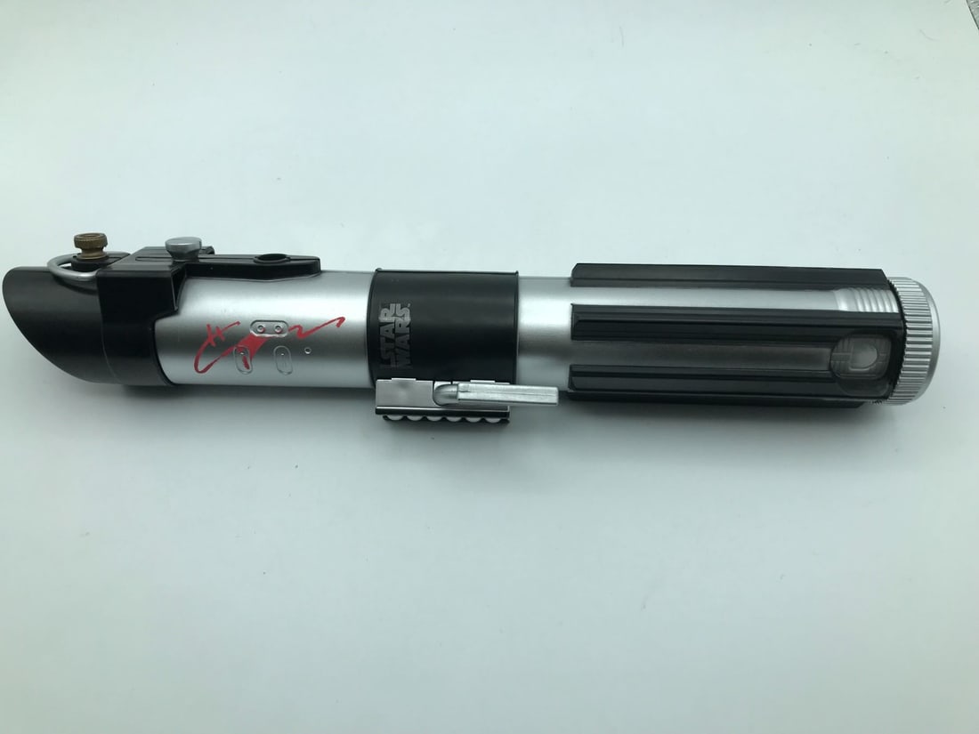 HAYDEN CHRISTIANSON SIGNED STAR WARS LIGHT SABER (DARTH VADOR) WWOC COA (1 of 3)