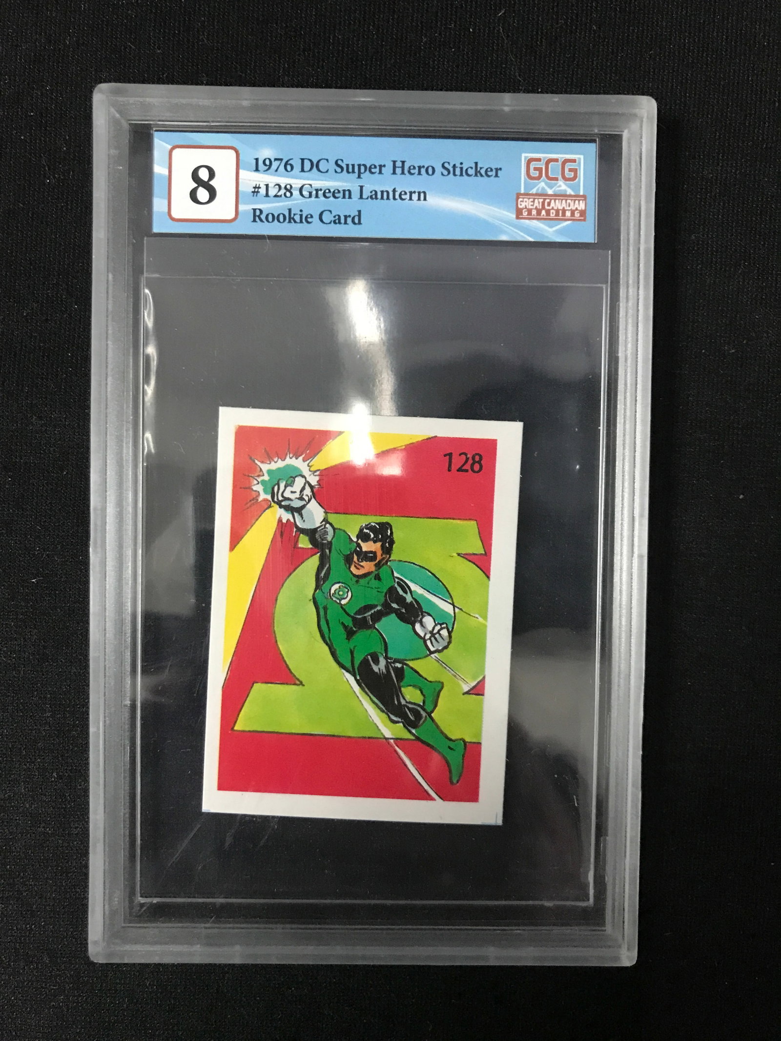 1976 DC SUPER HERO STICKER NO.128 GREEN LANTERN: Prices are in Canadian dollars