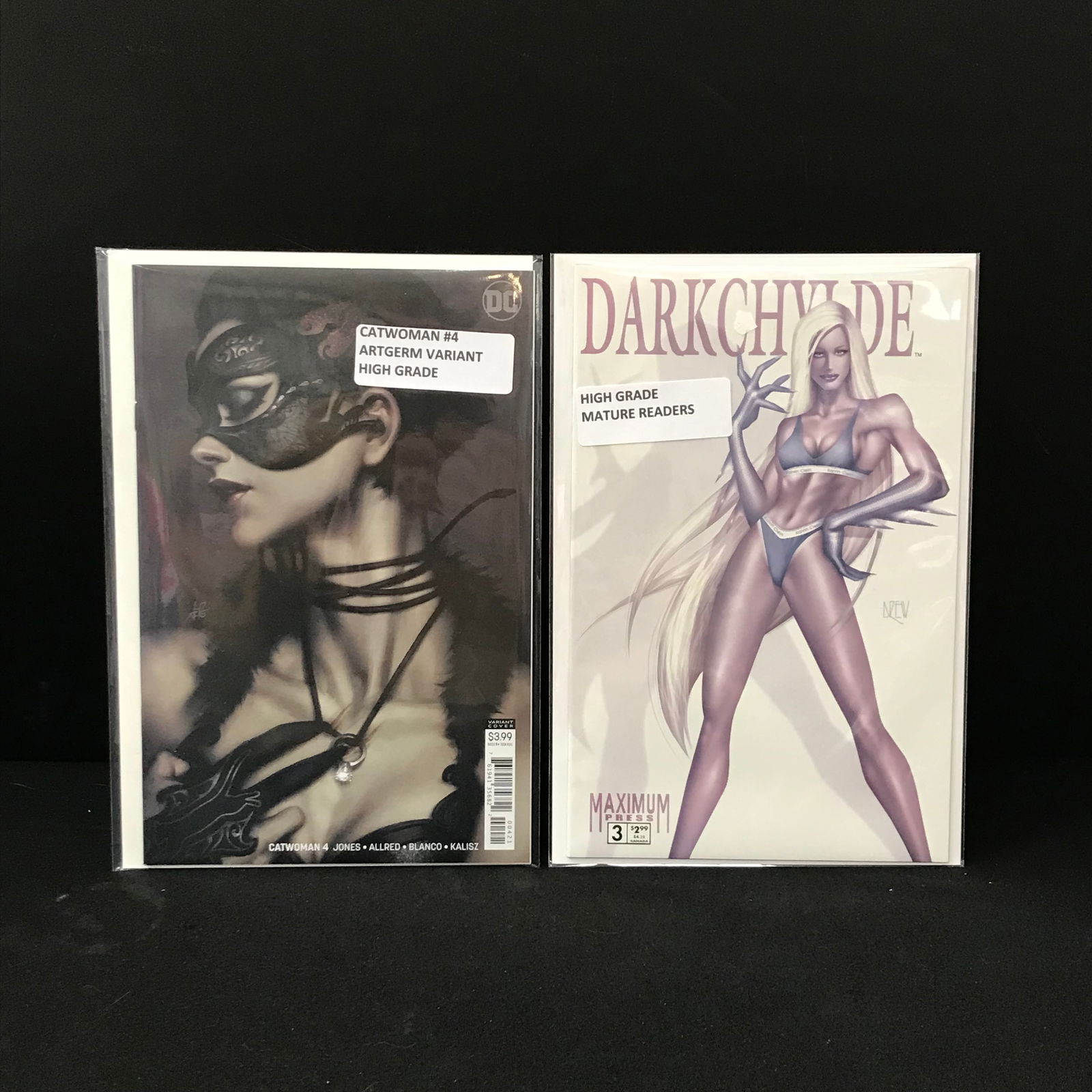 LOT OF 2 COMICS CATWOMAN #4 (DC) AND DARKCHYDE #3 (MAXIM PRESS) (1 of 1)