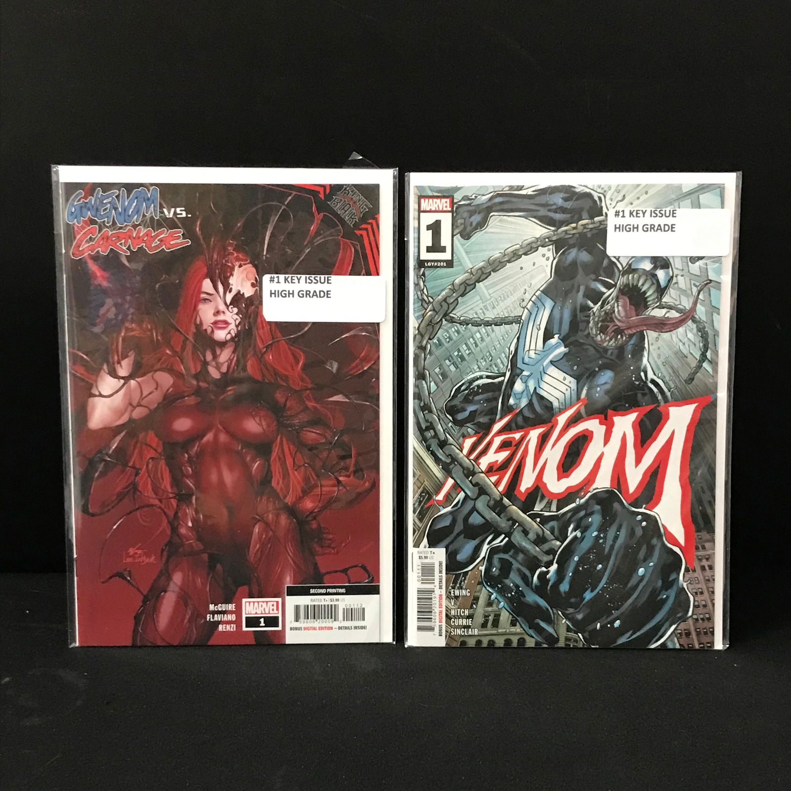 LOT OF 2 COMICS:GWENOM VS CARNAGE #1 AND VENOM #1 (MARVEL) (1 of 1)