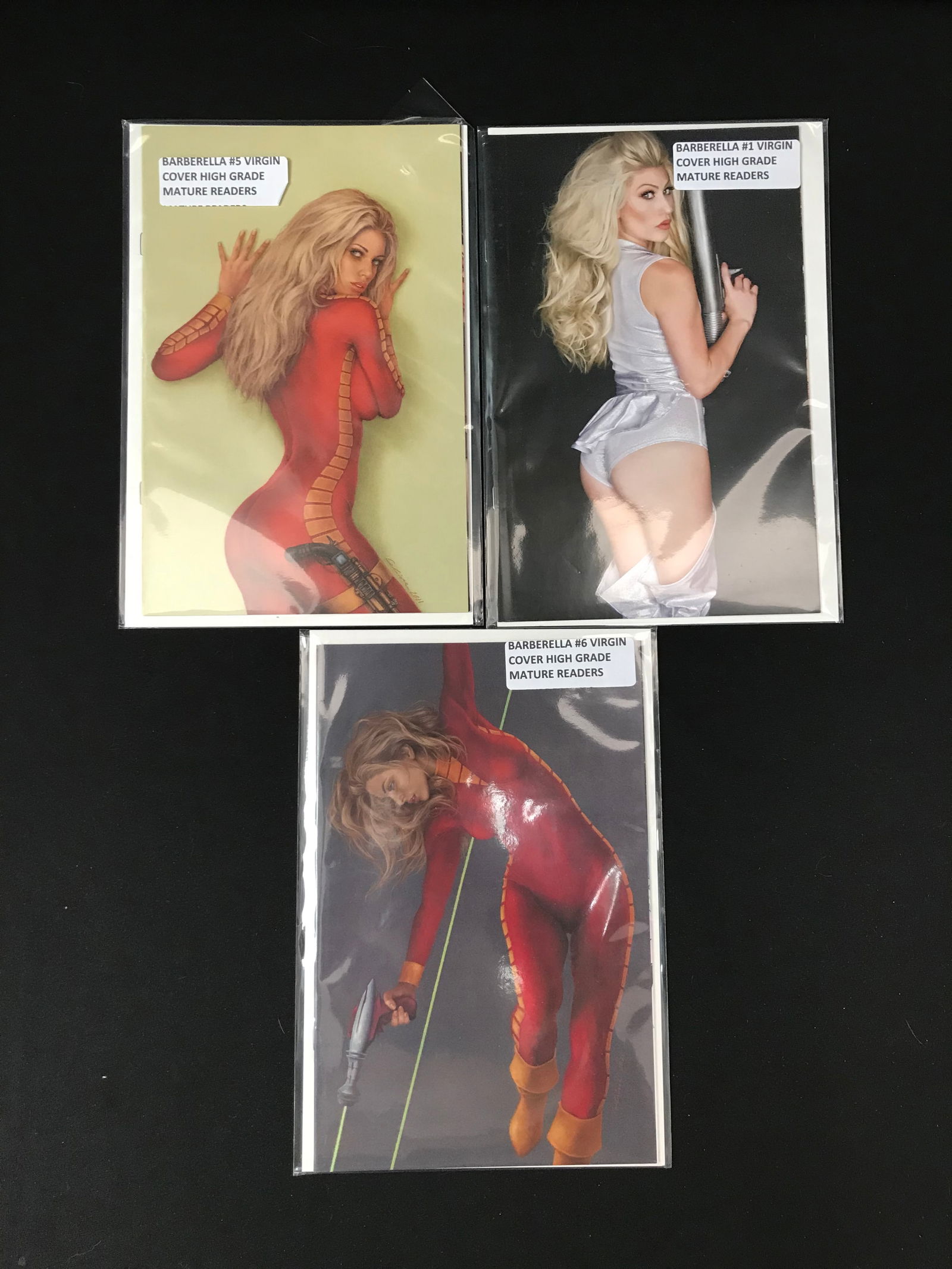 LOT OF 3 BARBARELLA COMICS: #1, #5 AND #6 (1 of 1)