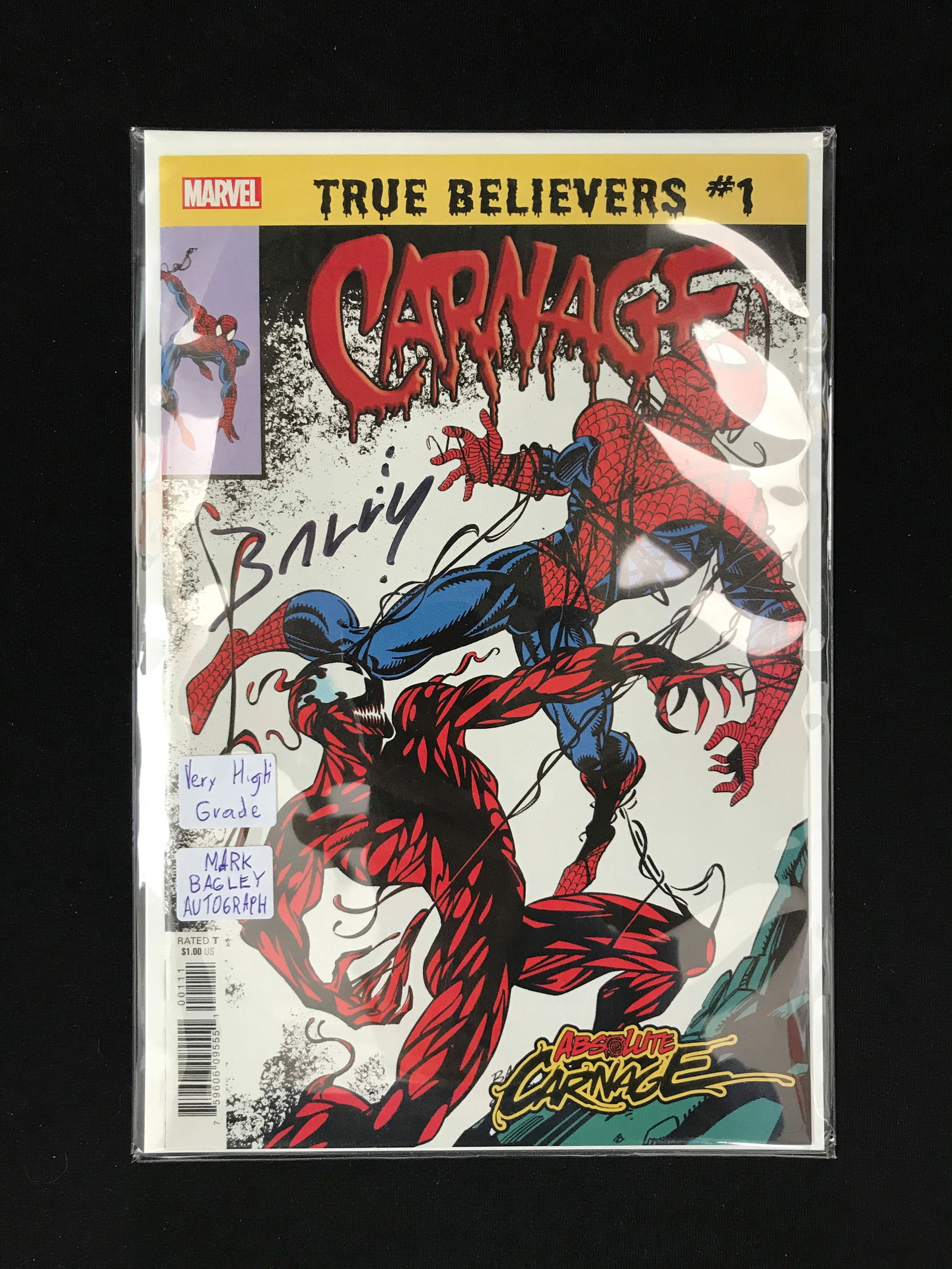 CARNAGE TRUE BELIEVERS #1 (MARVEL COMICS) (1 of 1)
