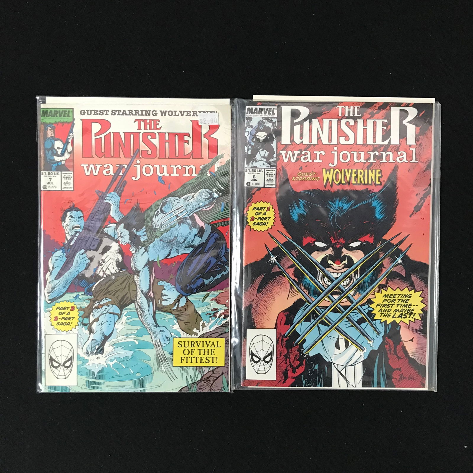 LOT OF 2 COMICS: PUNISHER WAR JOURNAL #6 AND 7 (MARVEL COMICS) (1 of 1)