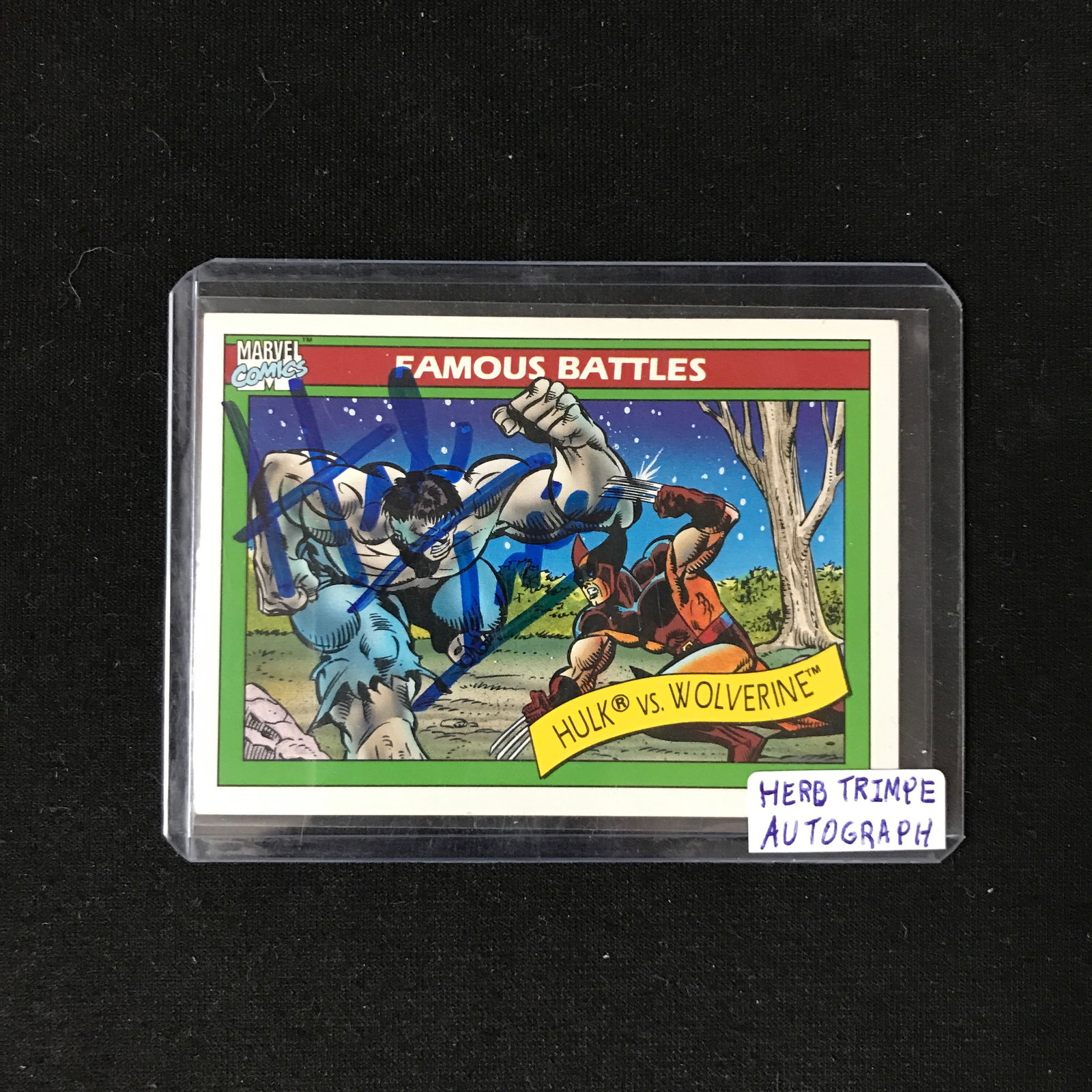 HERB TRIMPE SIGNED TRADING CARD (GENUINE AUTHENTIC COA): Prices are in Canadian dollars