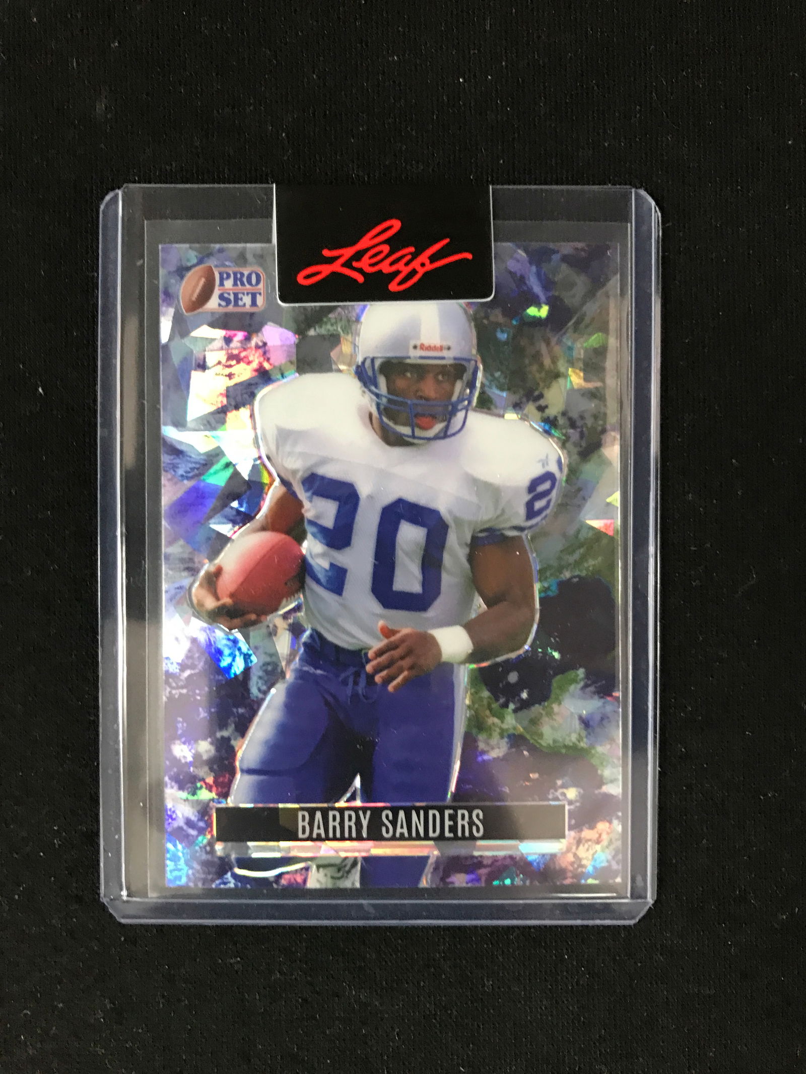 BARRY SANDERS LEAF PRO SET PRE PRODUCTION PROOF 1/1 (1 of 2)
