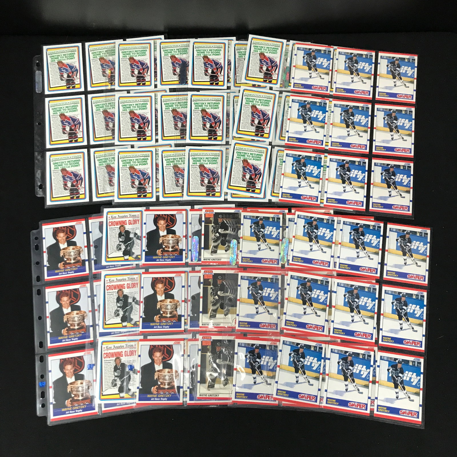 LOT OF OVER 100 WAYNE GRETZKY HOCKEY CARDS: Prices are in Canadian dollars