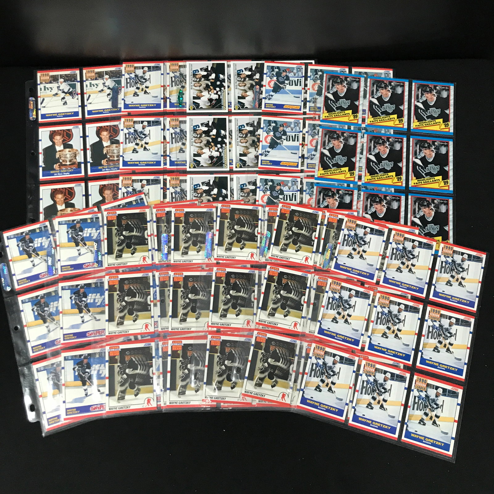 LOT OF OVER 100 WAYNE GRETZKY HOCKEY CARDS: Prices are in Canadian dollars