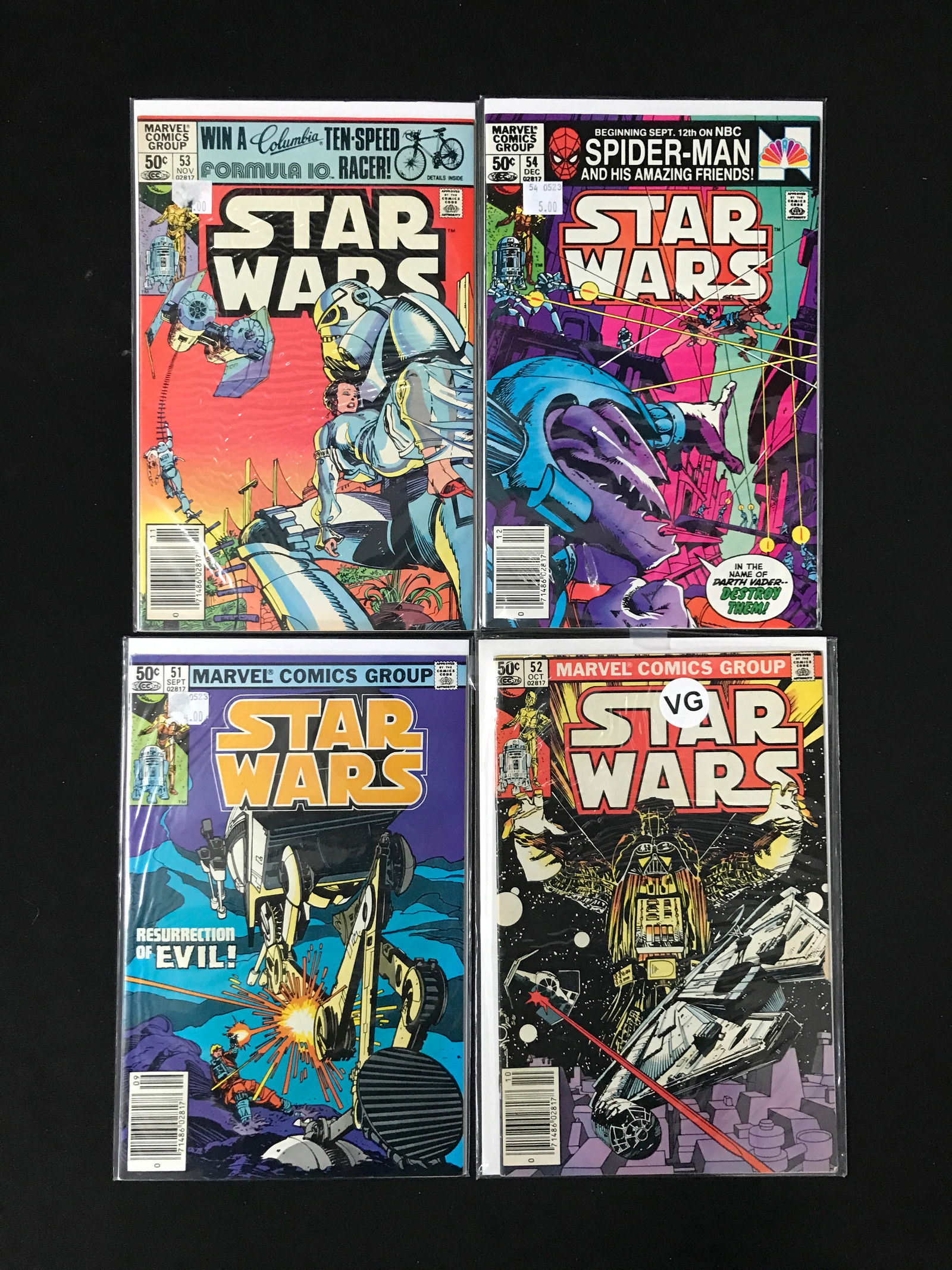 LOT OF 4 STAR WARS COMICS (MARVEL) (1 of 1)