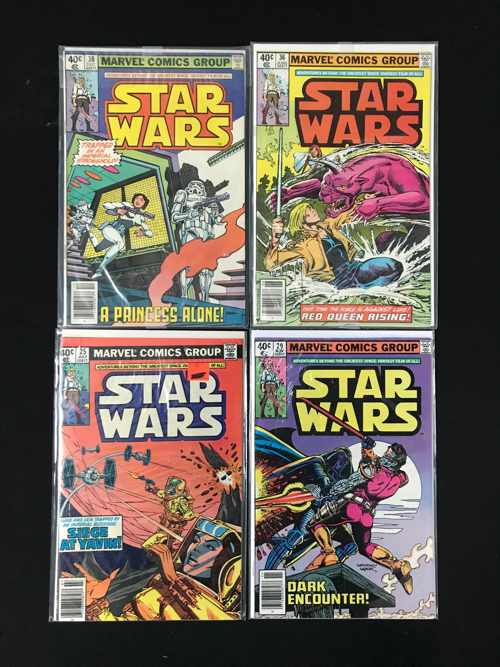 LOT OF 4 STAR WARS COMICS (MARVEL) (1 of 1)