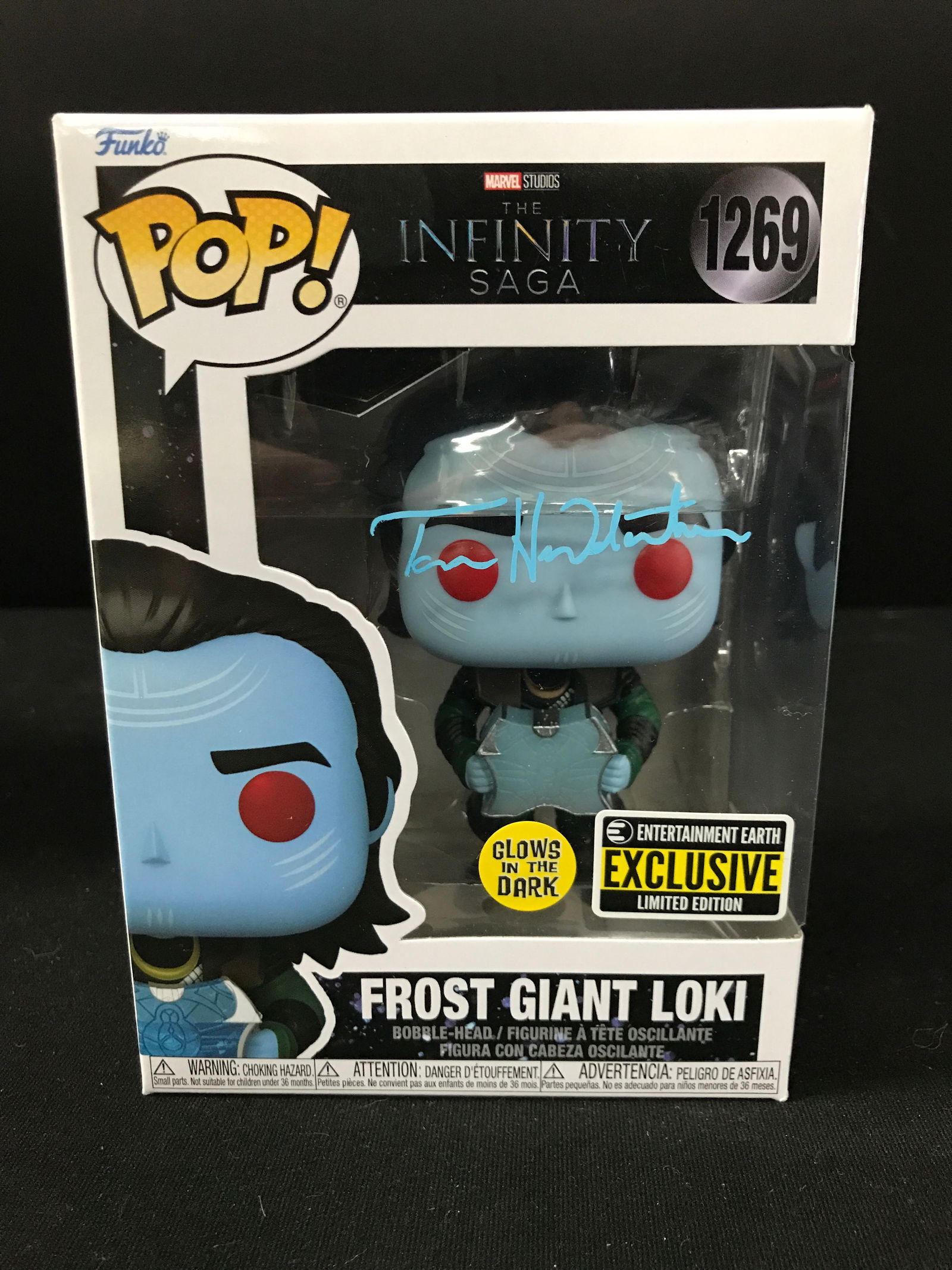 TOM HIDDLESTON SIGNED LOKI FUNKO (KB COA) (1 of 2)