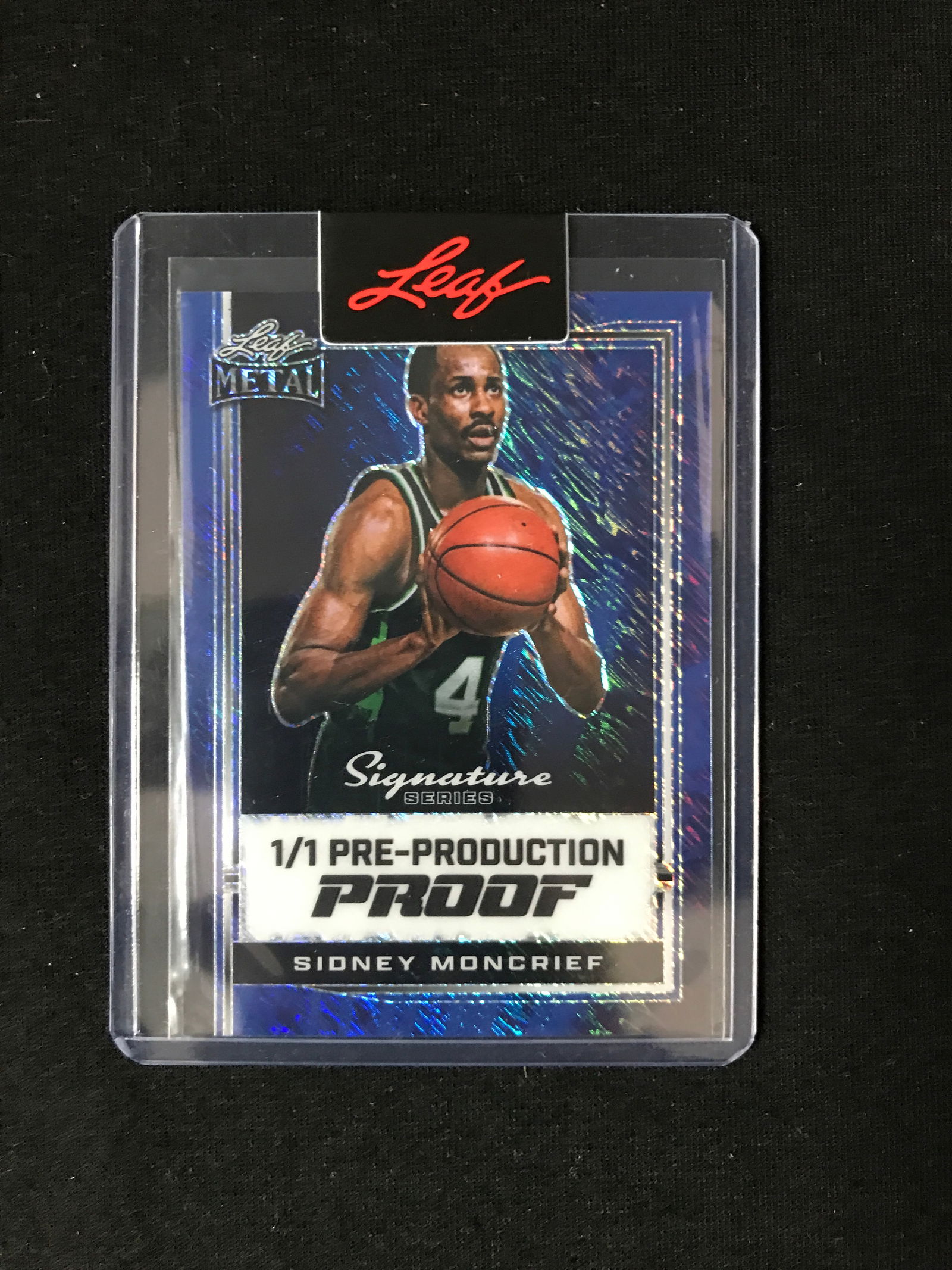 LEAF METAL SIDNEY MONCRIEF PRE PRODUCTION CARD 1/1 (1 of 2)