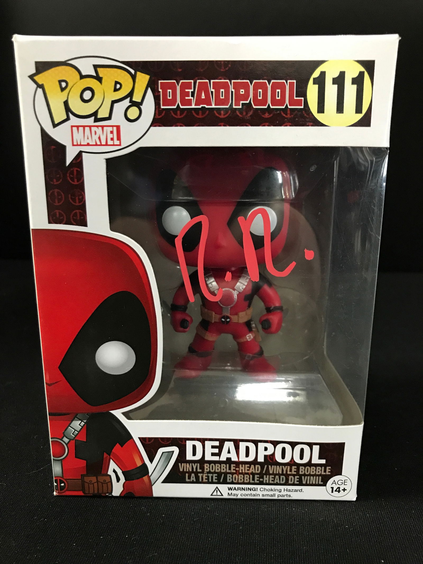 RYAN REYNOLDS SIGNED DEADPOOL FUNKO POP (KB COA) (1 of 2)