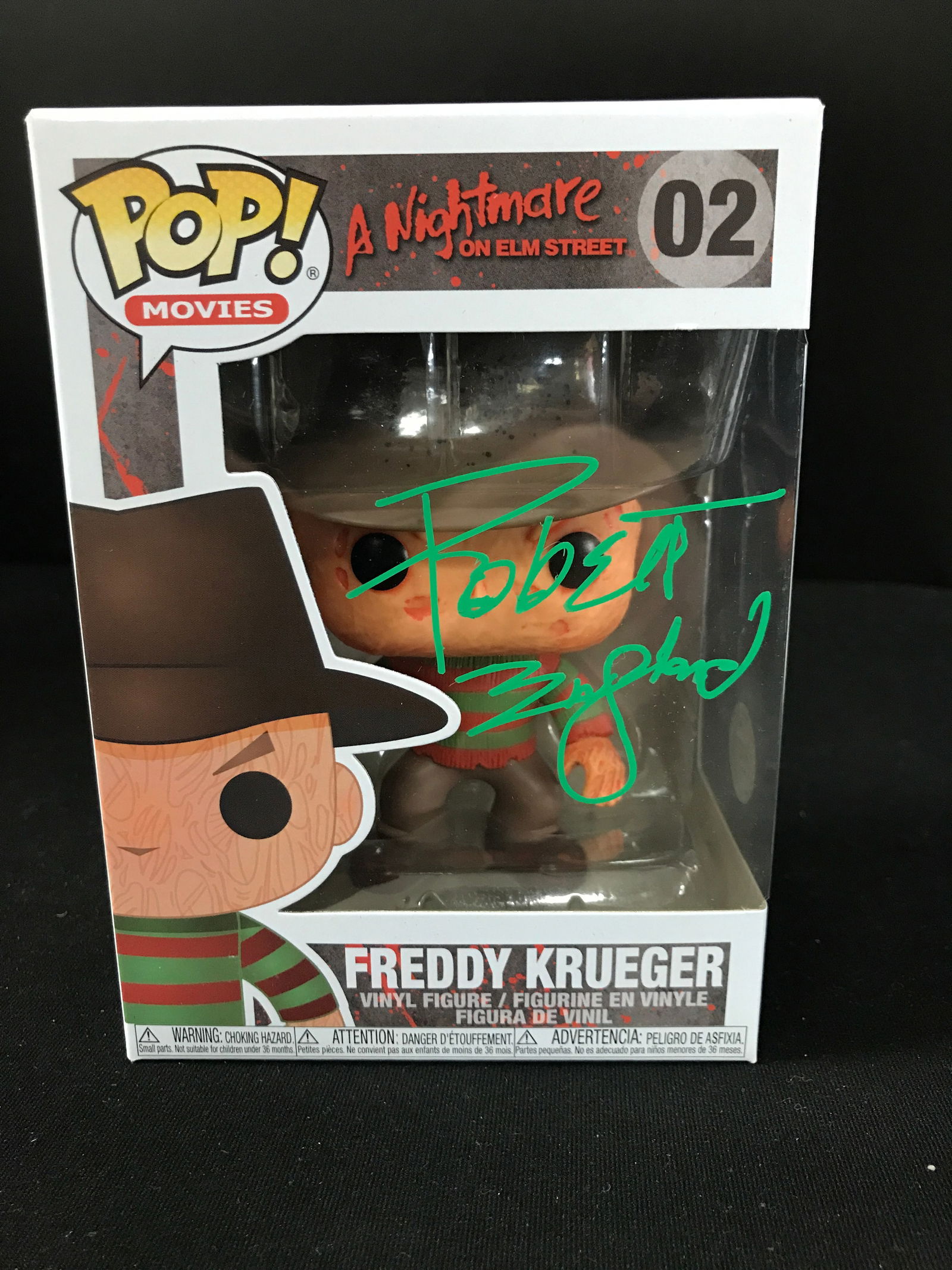 ROBERT ENGLUND SIGNED FREDDY KREUGER FUNKO POP (KB COA) (1 of 2)