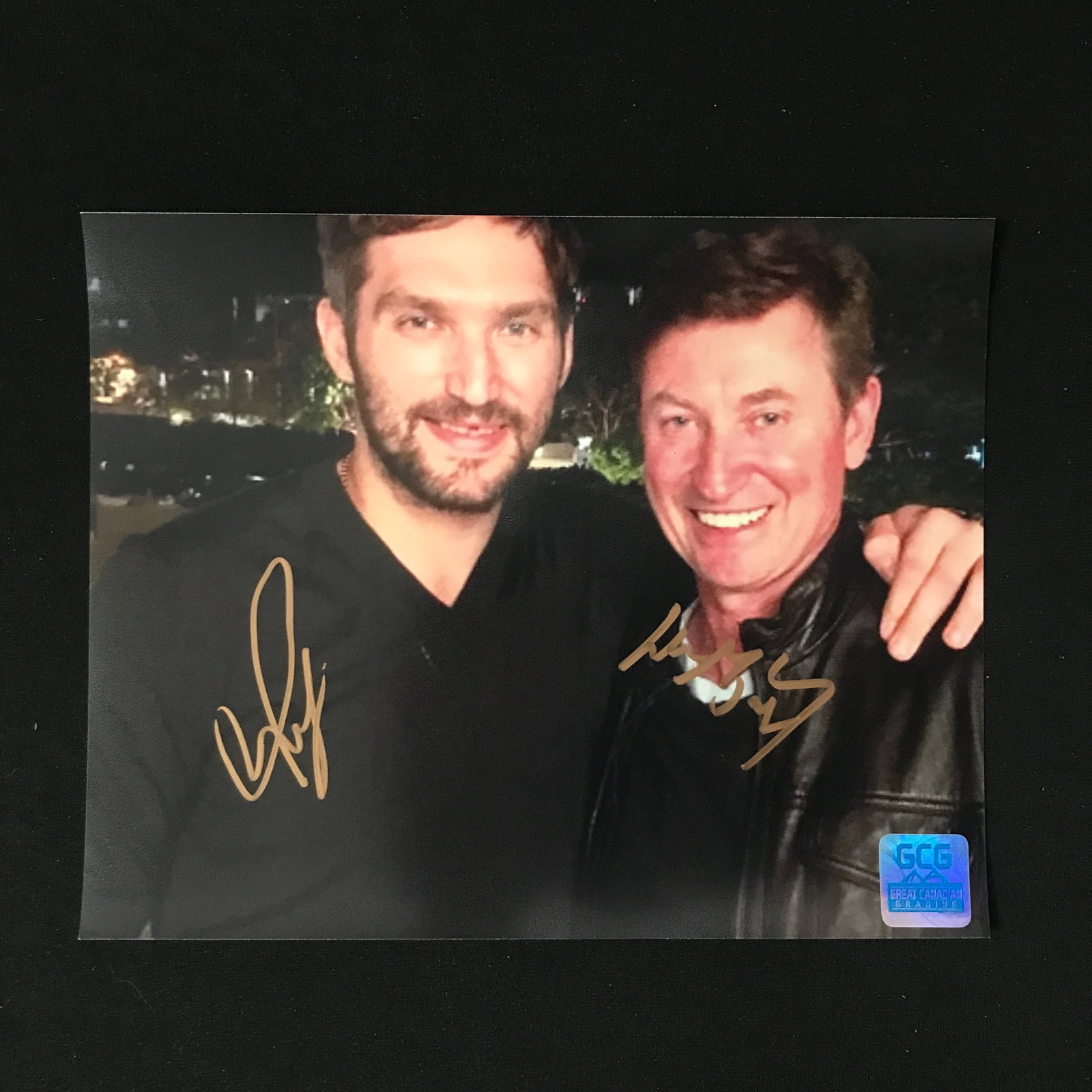 ALEX OVECHKIN AND WAYNE GRETZKY SIGNED 8 X 10 (GCG HOLO): Prices are in Canadian dollars