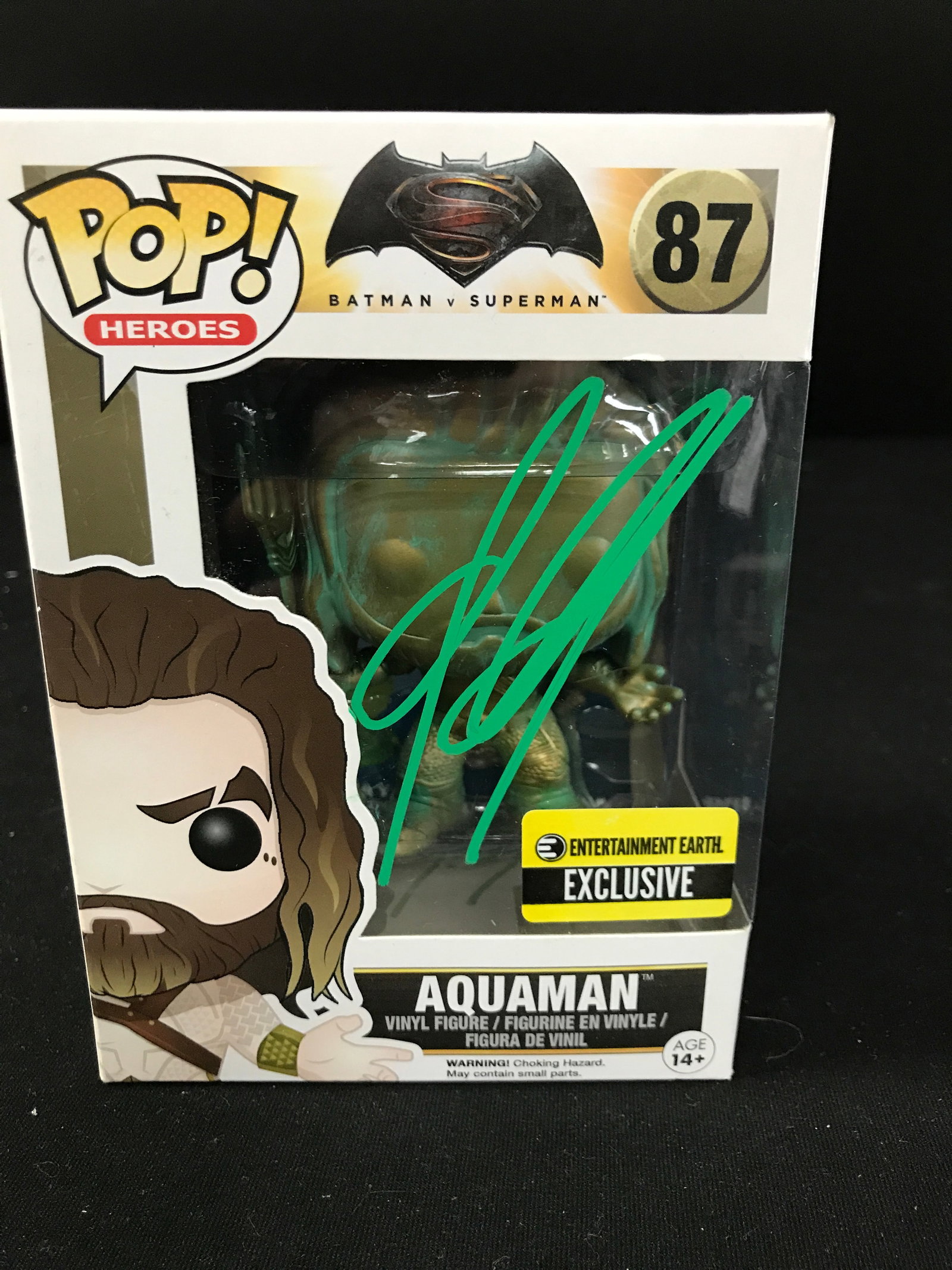 JASON MOMOA SIGNED AQUMAN FUNKO POP (KB COA): Prices are in Canadian dollars