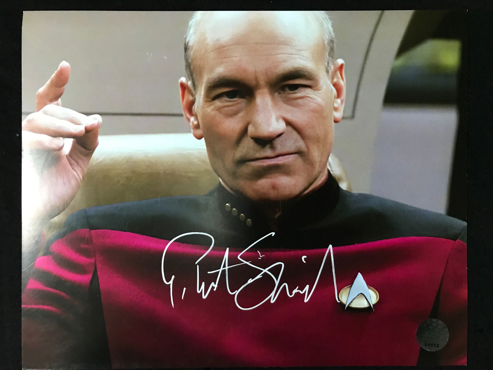 PATRICK STEWERT SIGNED STAR TREK 8 X 10 (KB COA) (1 of 1)