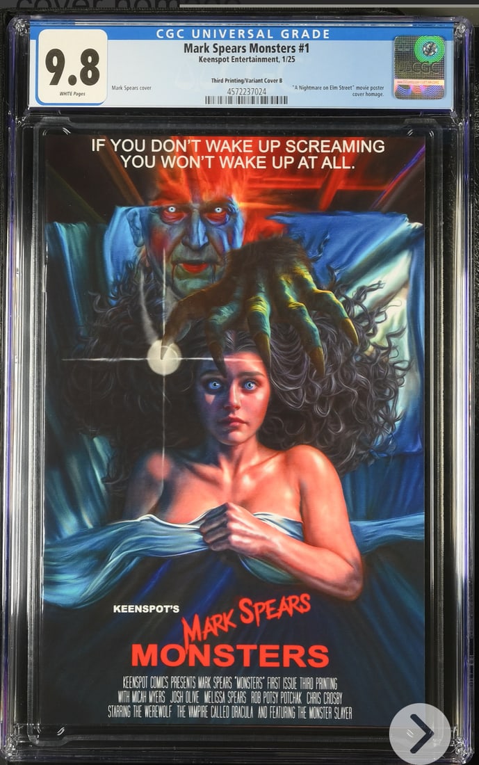 MARK SPEARS MONSTERS #1 CGC GRADE 9.8 (1 of 1)