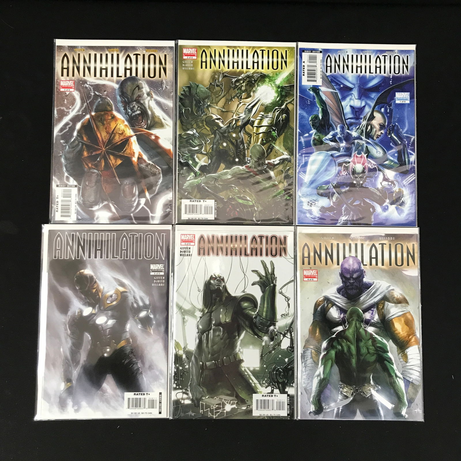 LOT OF 6 ANNIHILATION COMICS (MARVEL) (1 of 1)