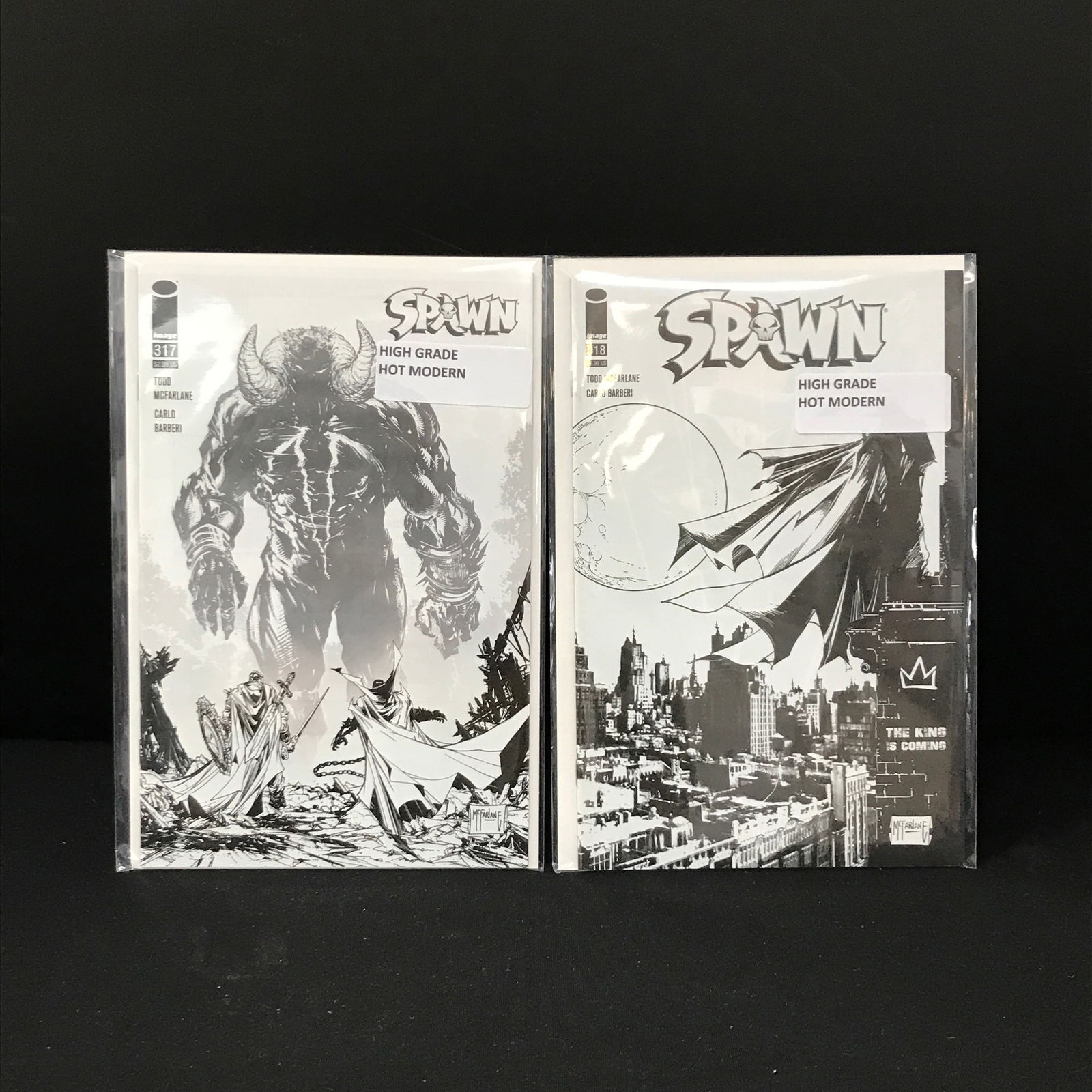 LOT OF 2 SPAWN COMICS #317 AND #318 (IMAGE COMICS) (1 of 1)