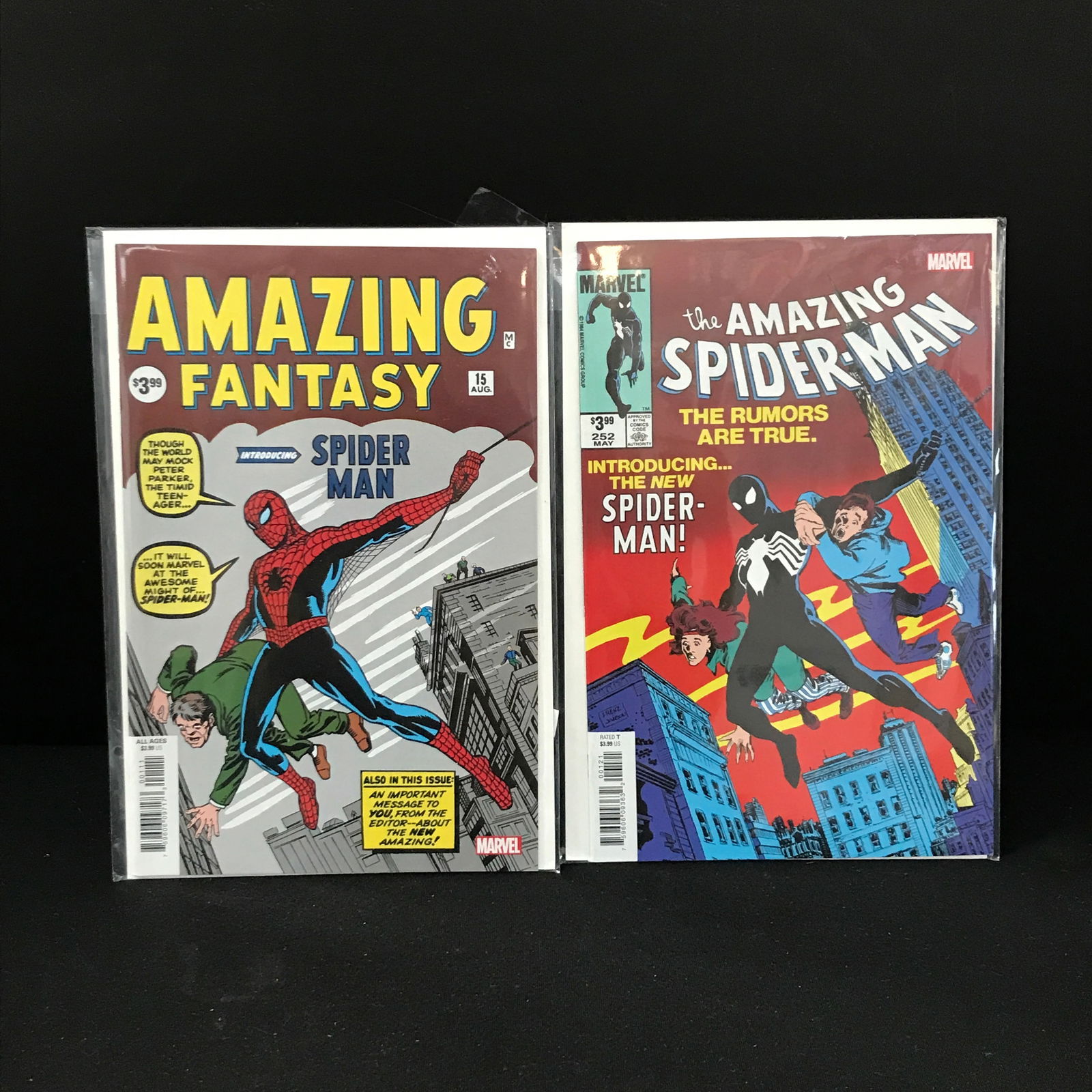 LOT OF 2 COMICS: AMAZING FANTASY #15 AND THE AMAZING SPIDERMAN #352 (MARVEL) (1 of 1)