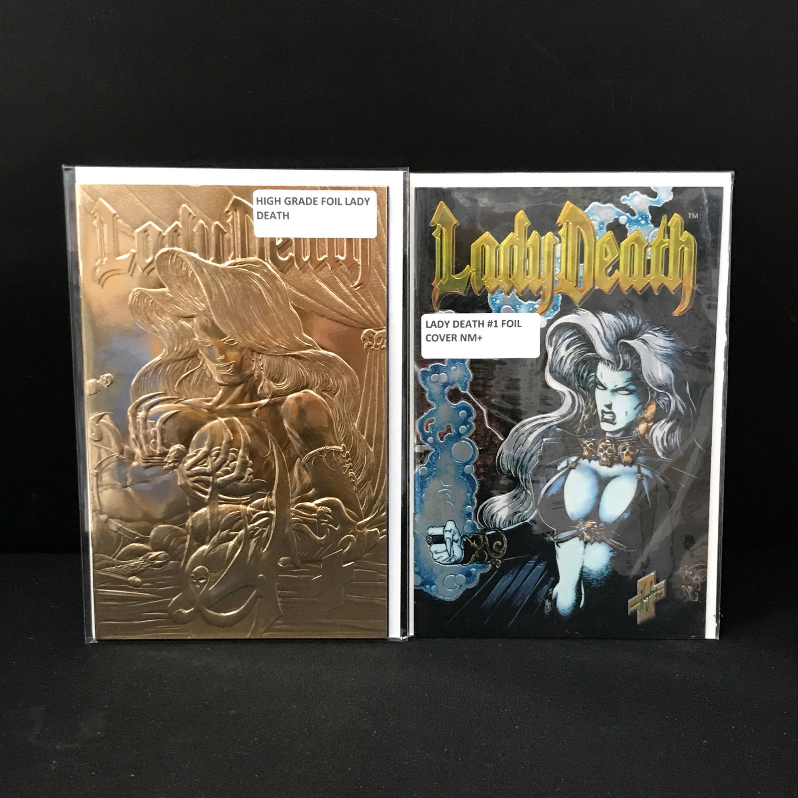 LOT OF 2 LADY DEATH COMICS INCLUDING #1 FOIL (1 of 1)