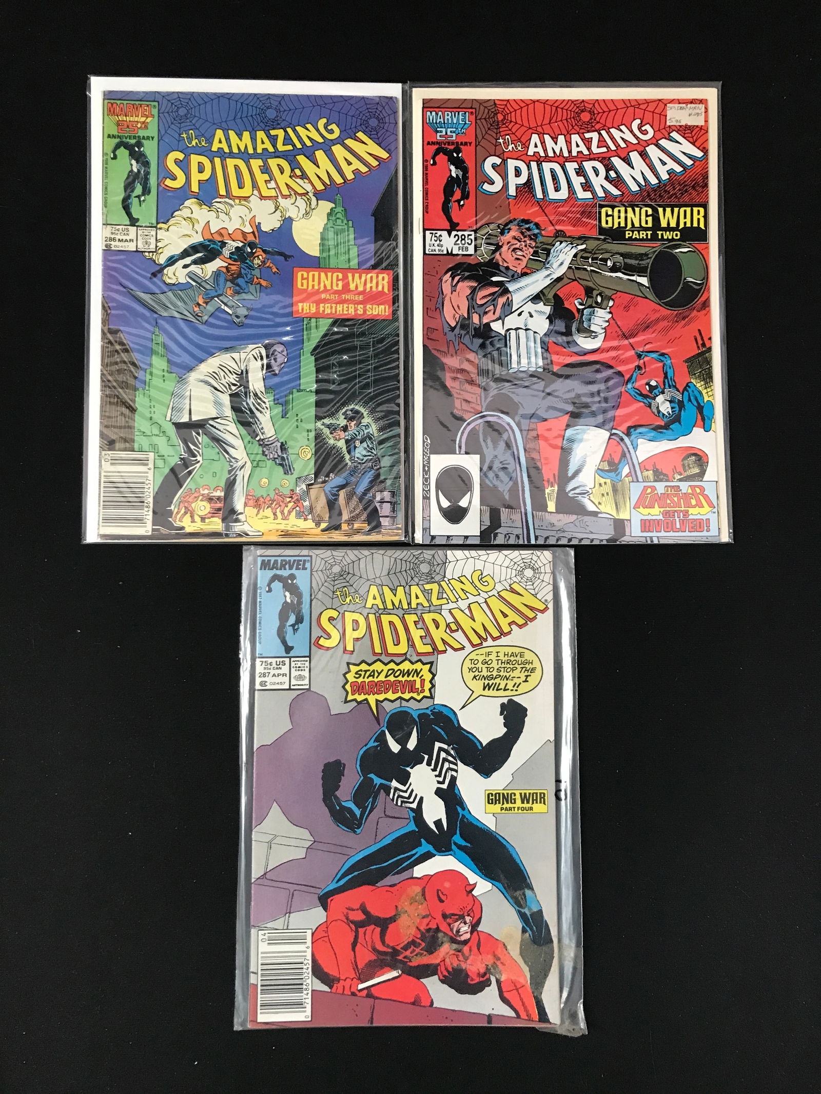 LOT OF 3 AMAZING SPIDERMAN COMICS (MARVEL) (1 of 1)