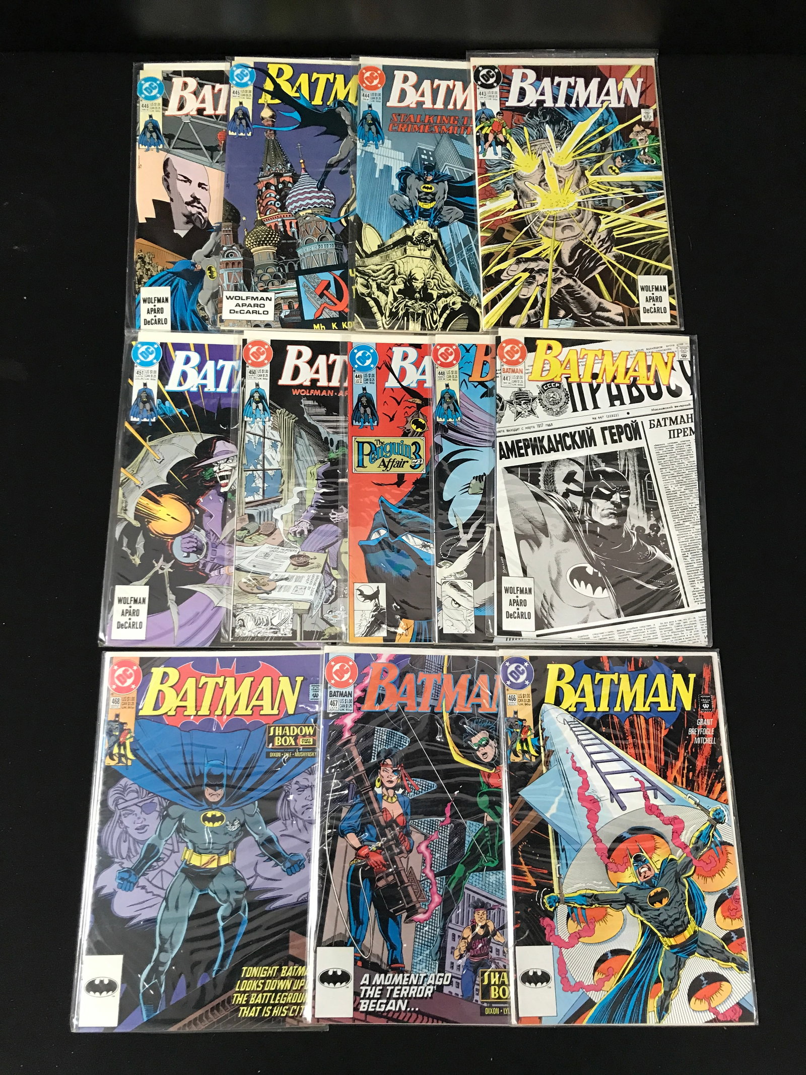 LOT OF 12 BATMAN COMICS (DC): Prices are in Canadian Dollars