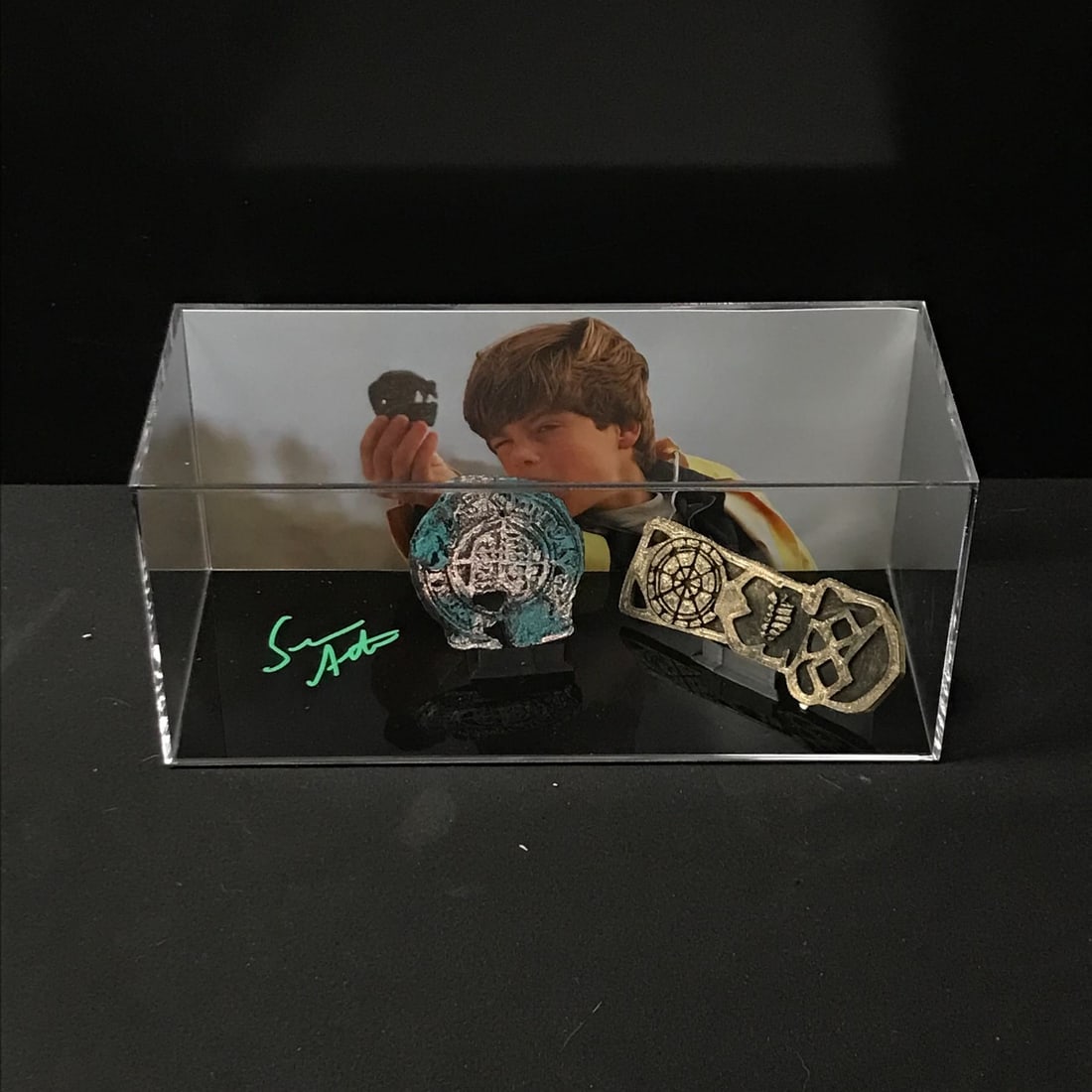 SEAN ASTIN SIGNED GOONIES PRESENTATION PIECE (WWOC COA) (1 of 1)