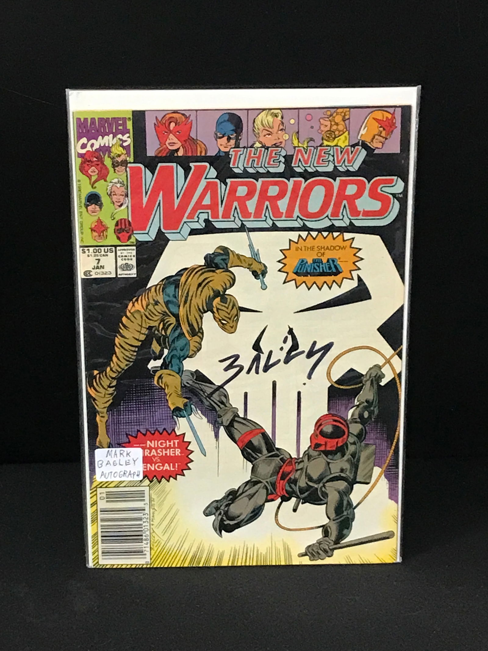 MARK BAGLEY SIGNED THE NEW WARRIORS #7 (MARVEL COMICS) (1 of 1)